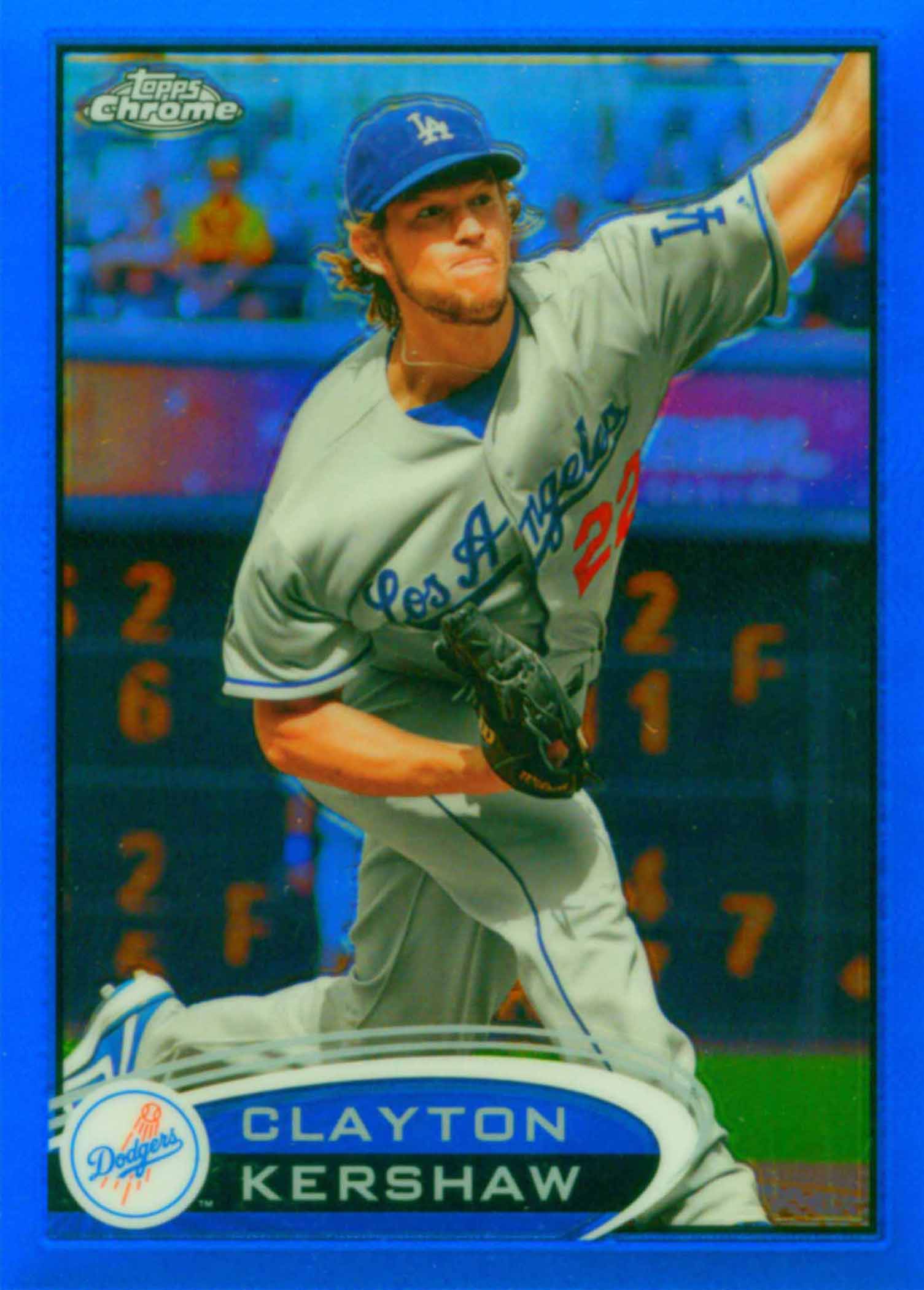 2012 Topps Chrome Blue Refractors