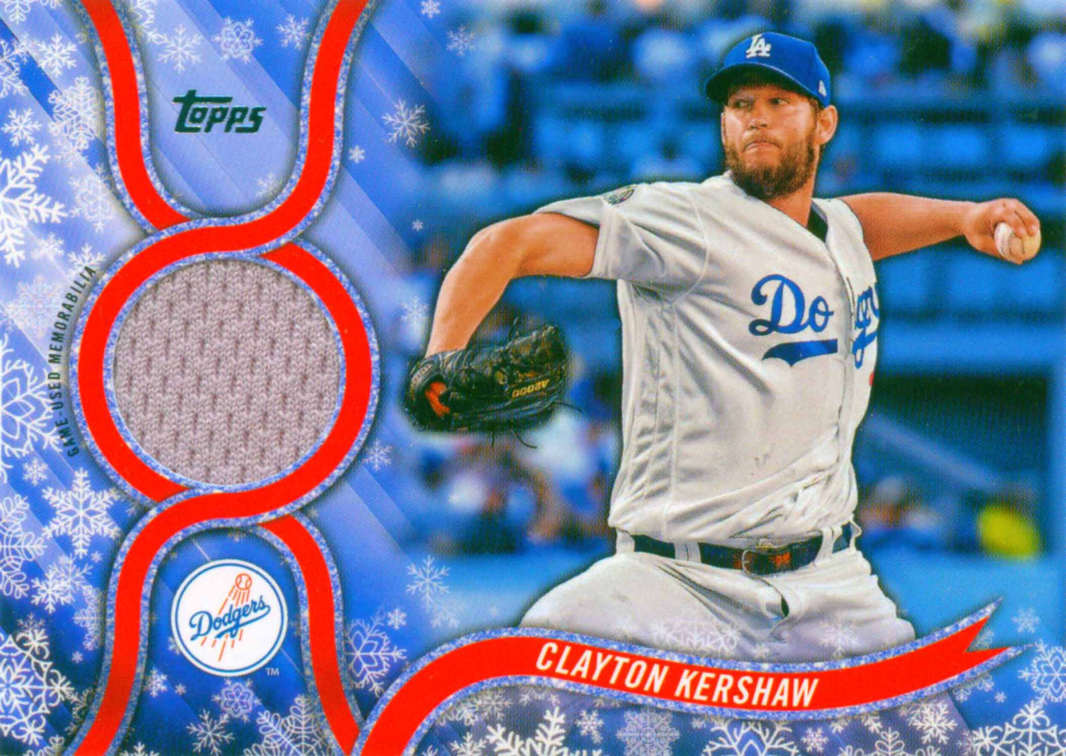 2018 Topps Walmart Holiday Snowflake Relics