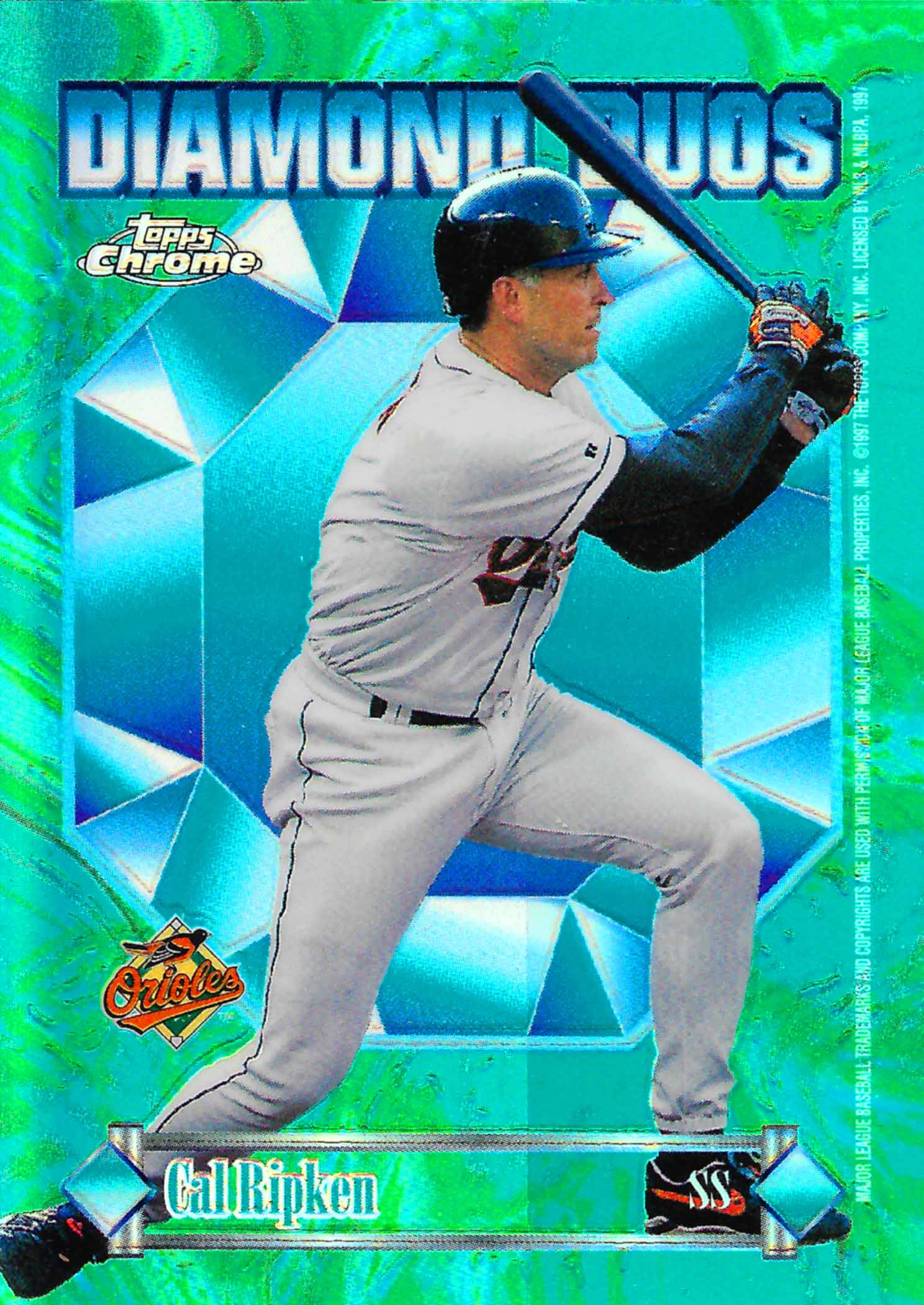 1997 Topps Chrome Diamond Duos Refractors
