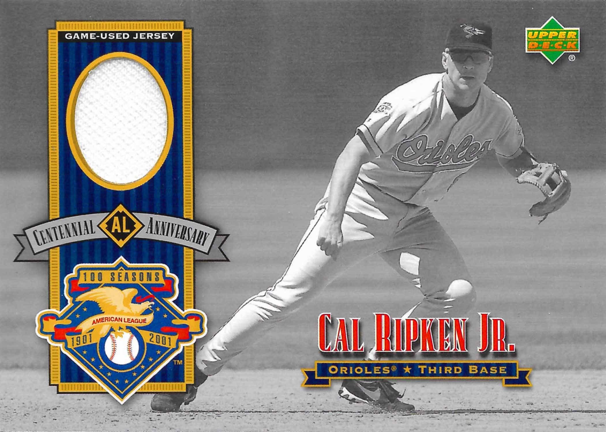 2002 Upper Deck AL Centennial Memorabilia Jersey