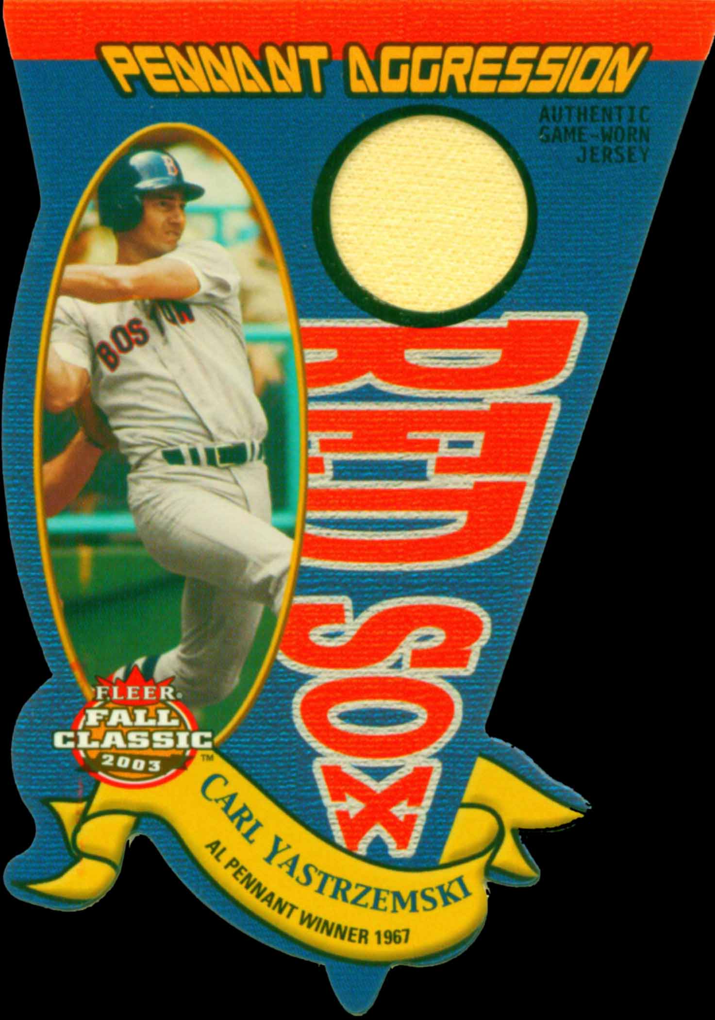 2003 Fleer Fall Classics Pennant Aggression Game Used Jersey