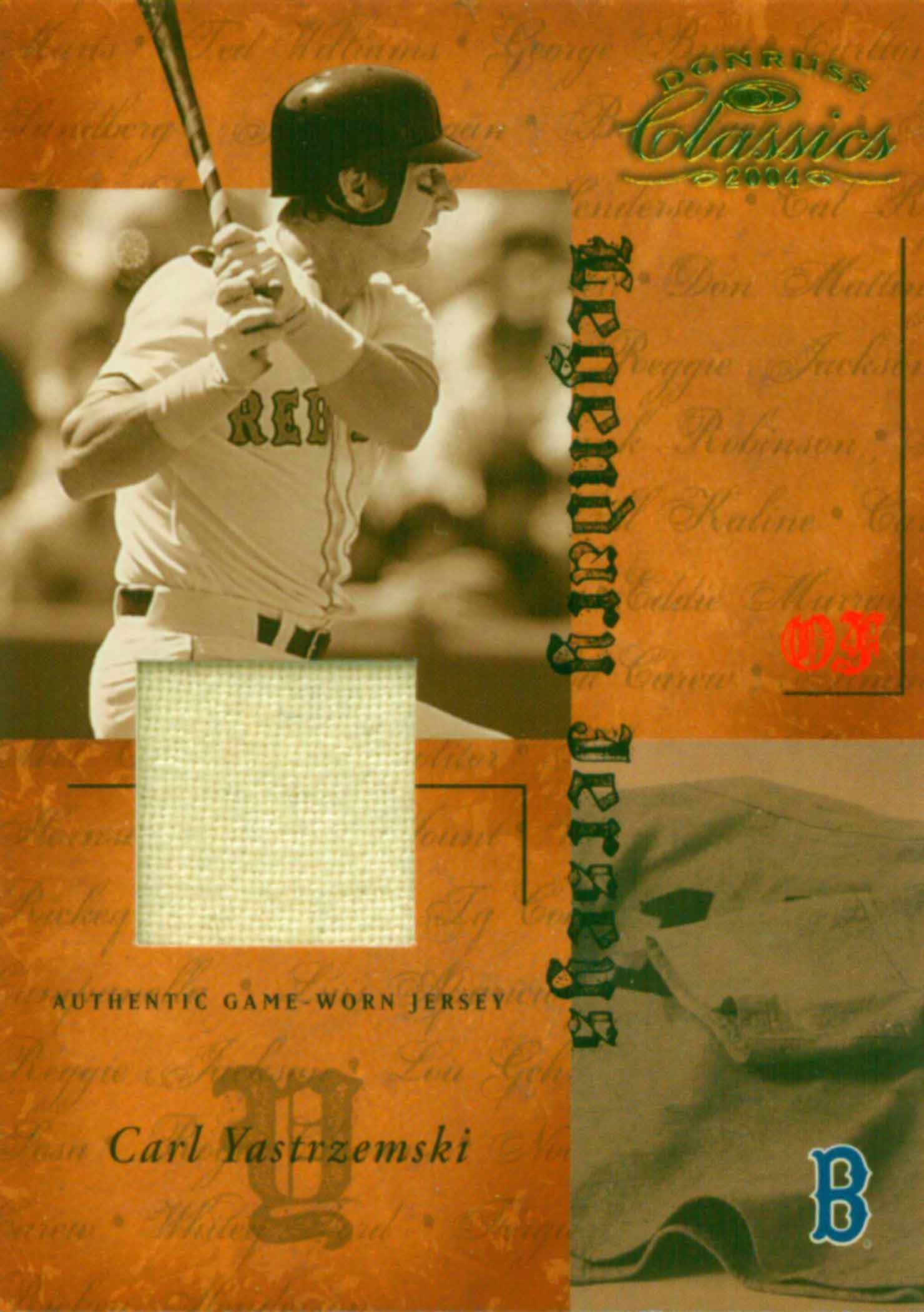 2004 Donruss Classics Legendary Jerseys Material