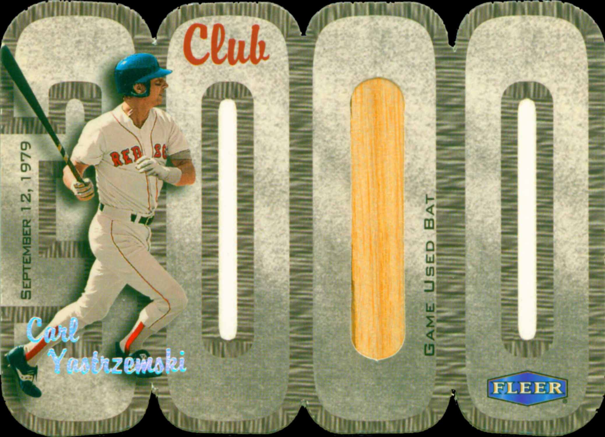 2000 Fleer Club 3000 Memorabilia Bat