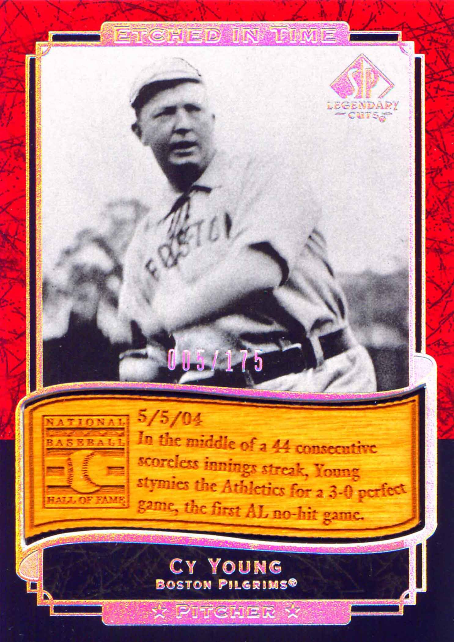 2003 SP Legendary Cuts Etched in Time 175