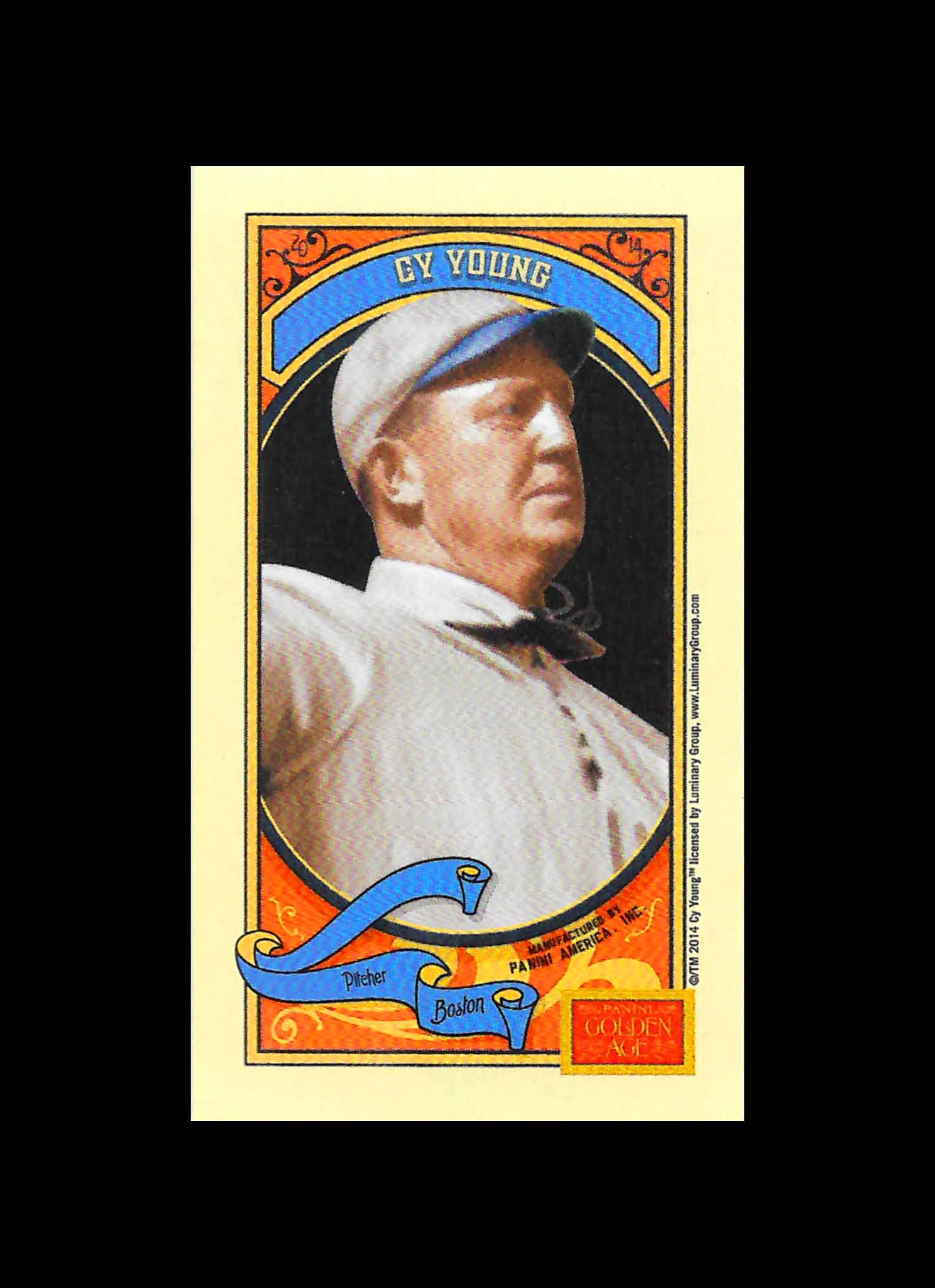 2014 Panini Golden Age Mini Mono Brand Green Back