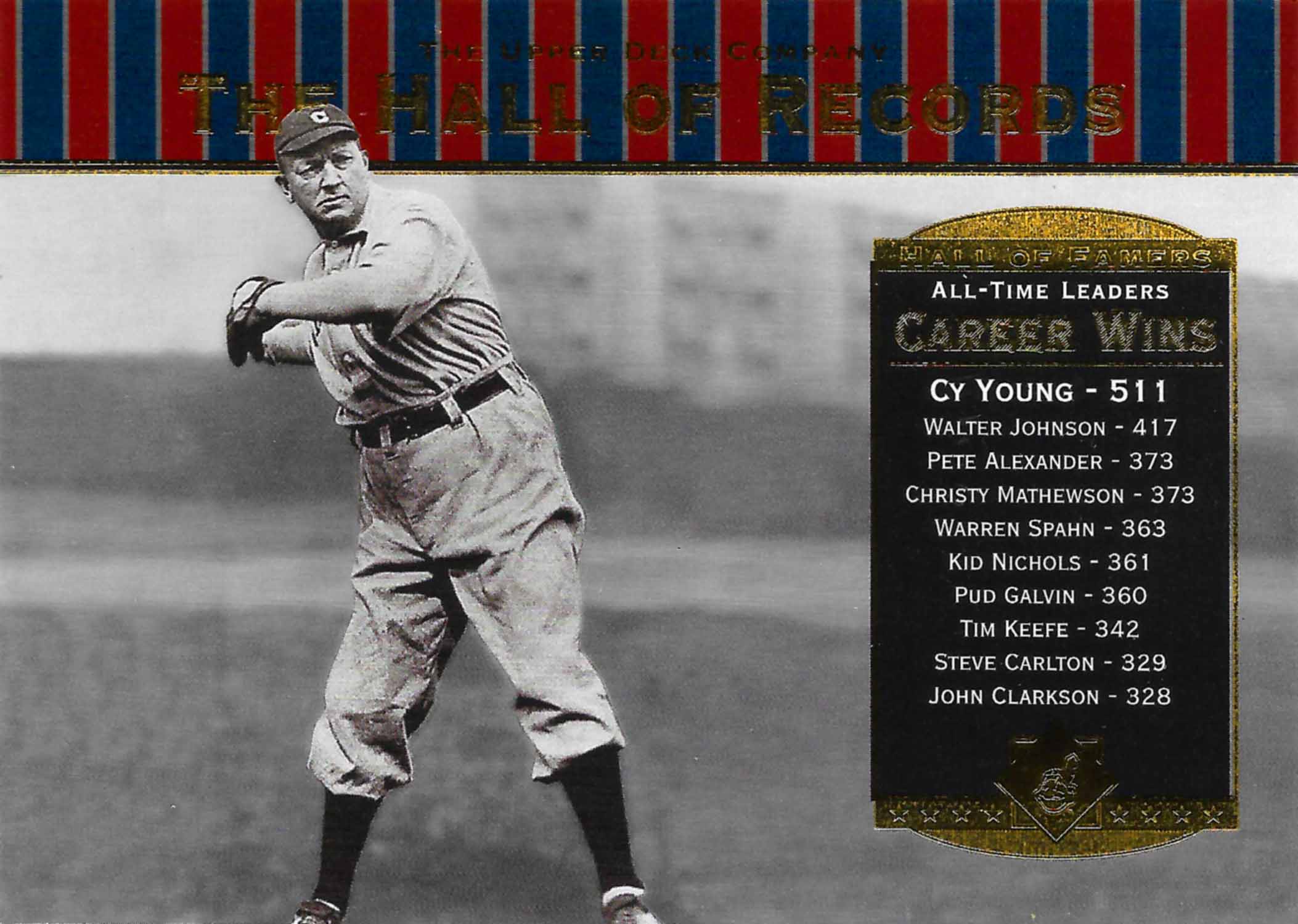 2001 Upper Deck Hall of Famers Hall of Records