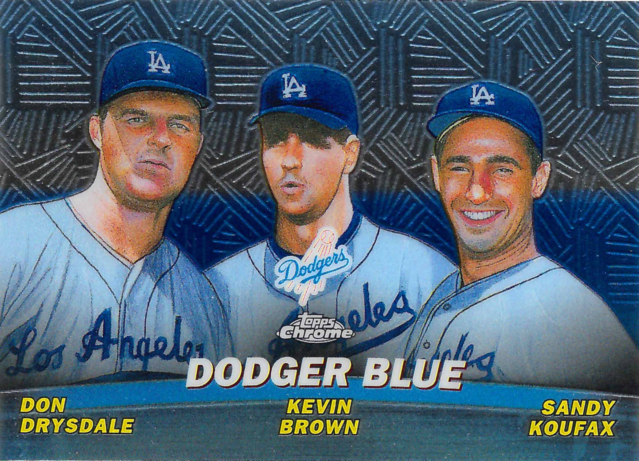 2001 Topps Chrome Combos Dodger Blue