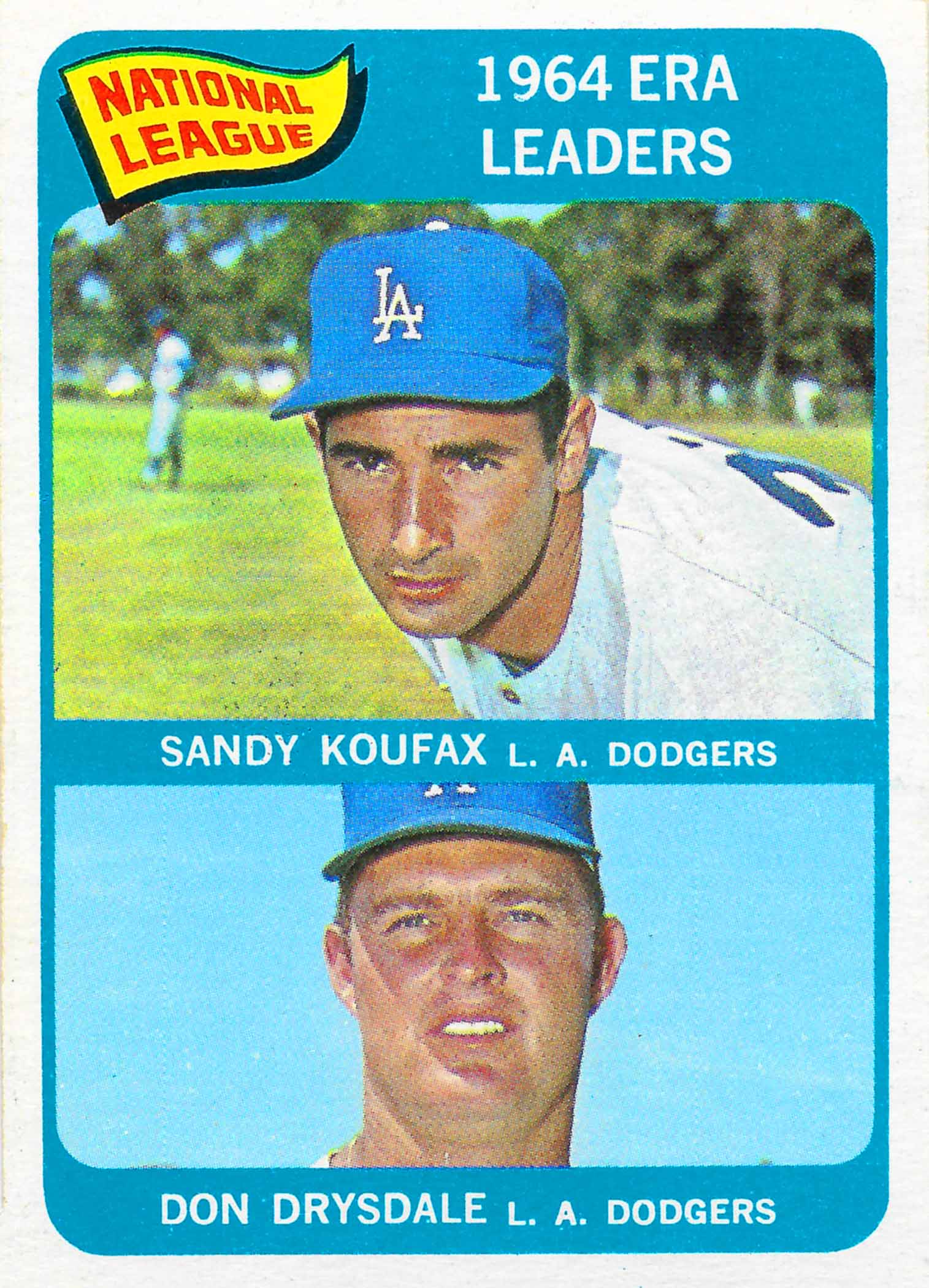 1965 Topps NL ERA Leaders