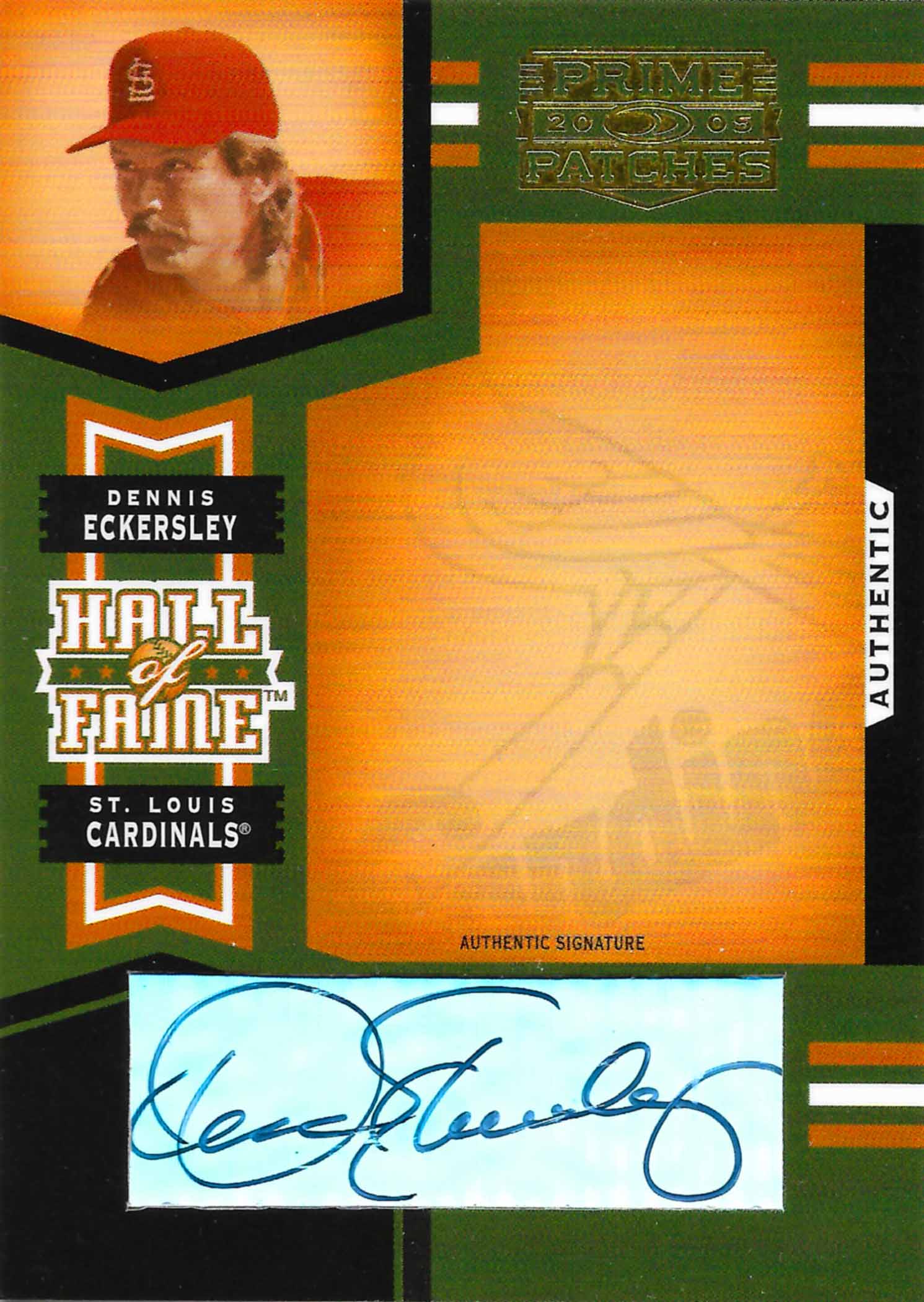 2005 Prime Patches Hall of Fame Autograph