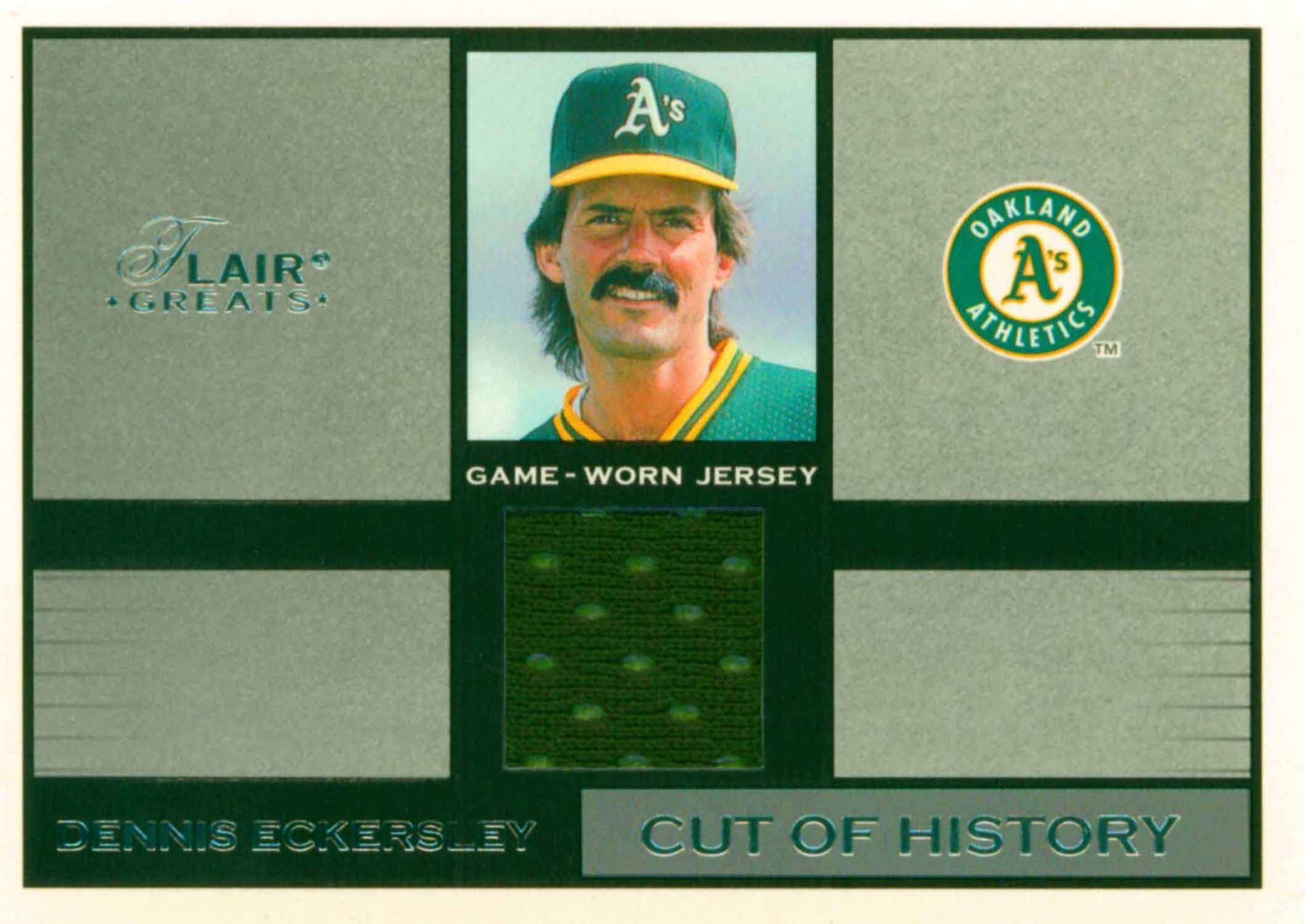 2003 Flair Greats Cut of History Game Used Jersey