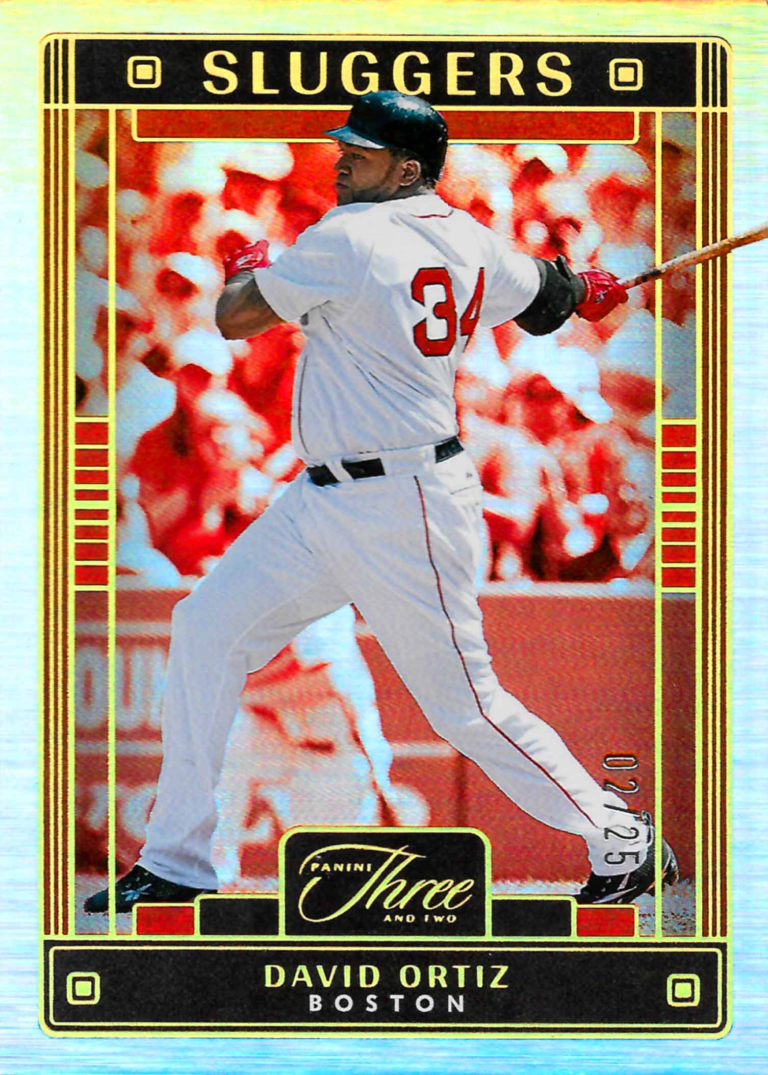 2023 Panini Three and Two Sluggers Holo Gold