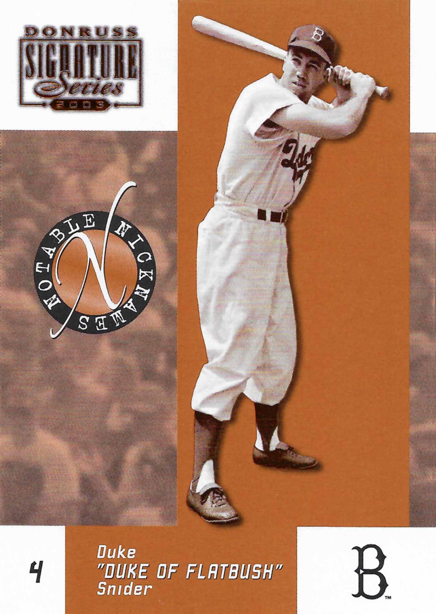 2003 Donruss Signature Notable Nicknames