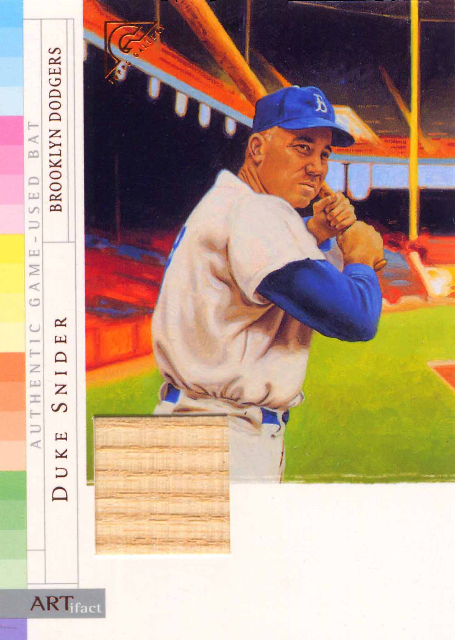2003 Topps Gallery HOF ARTifact Relics Bat