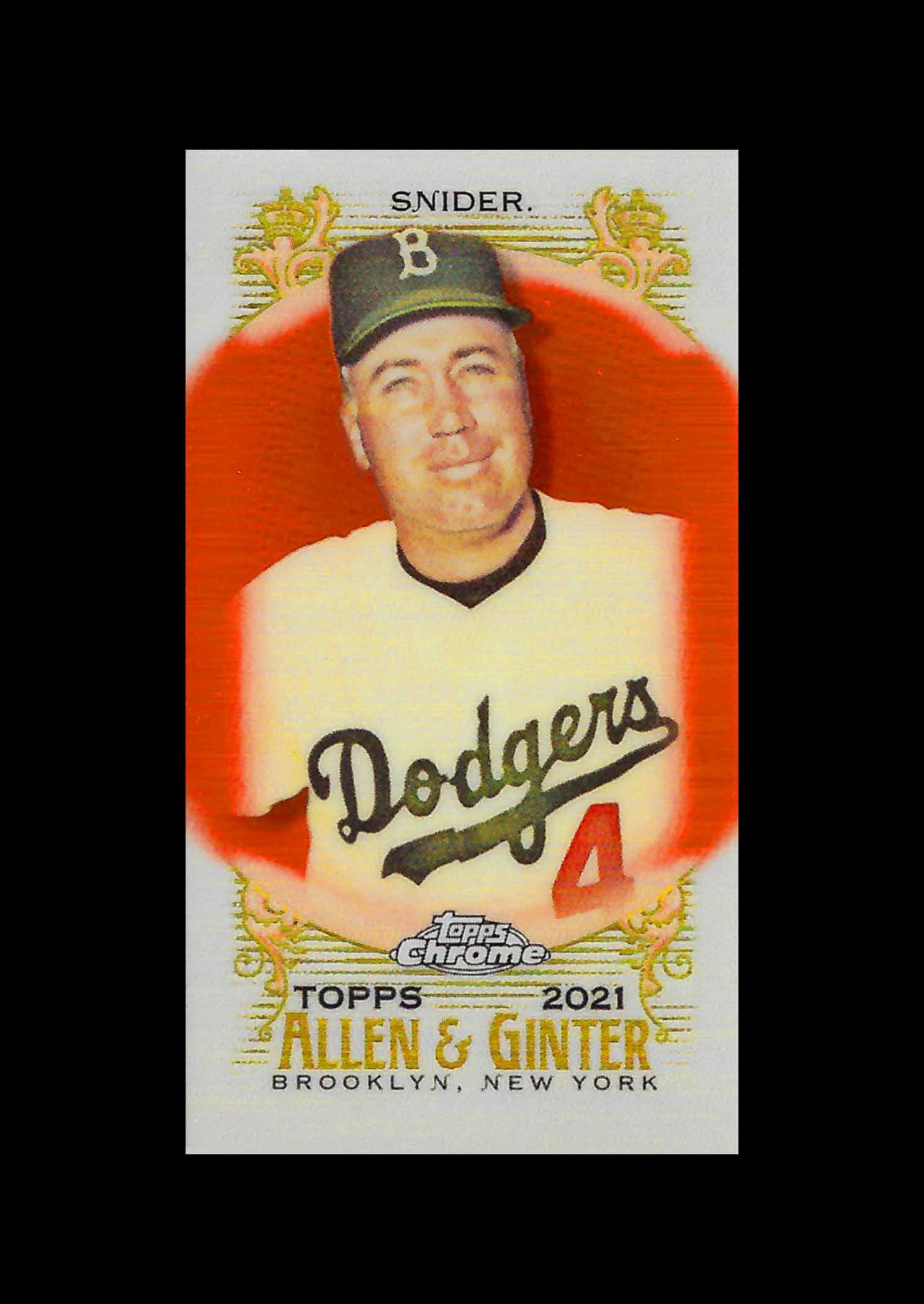 2021 Topps Allen and Ginter Chrome Mini Orange Refractors