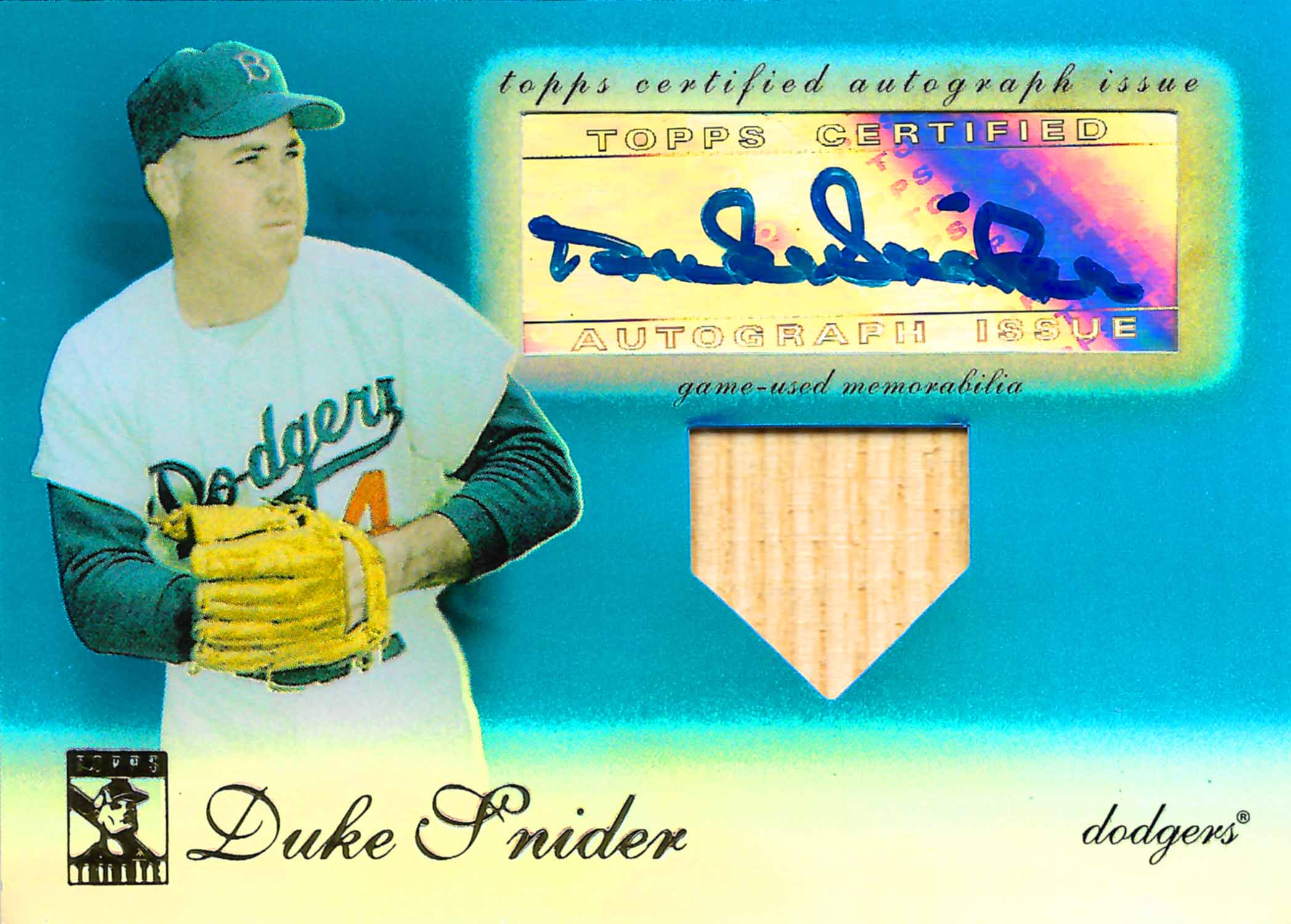 2009 Topps Tribute Autograph Relics Blue