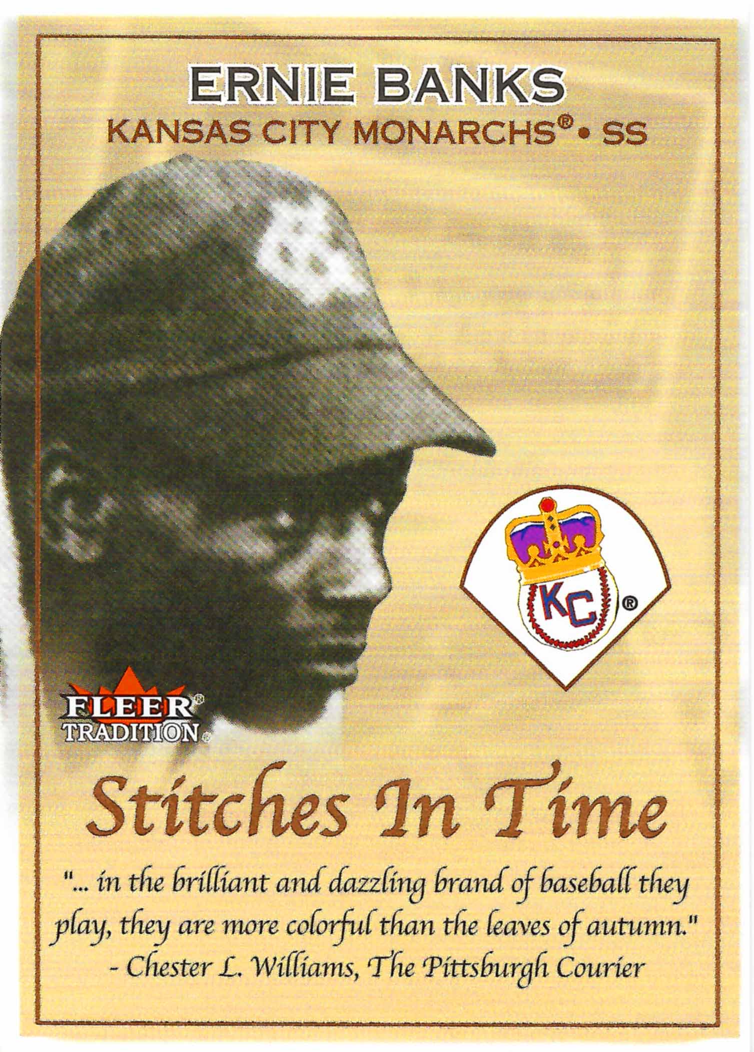 2001 Fleer Tradition Stitches in Time