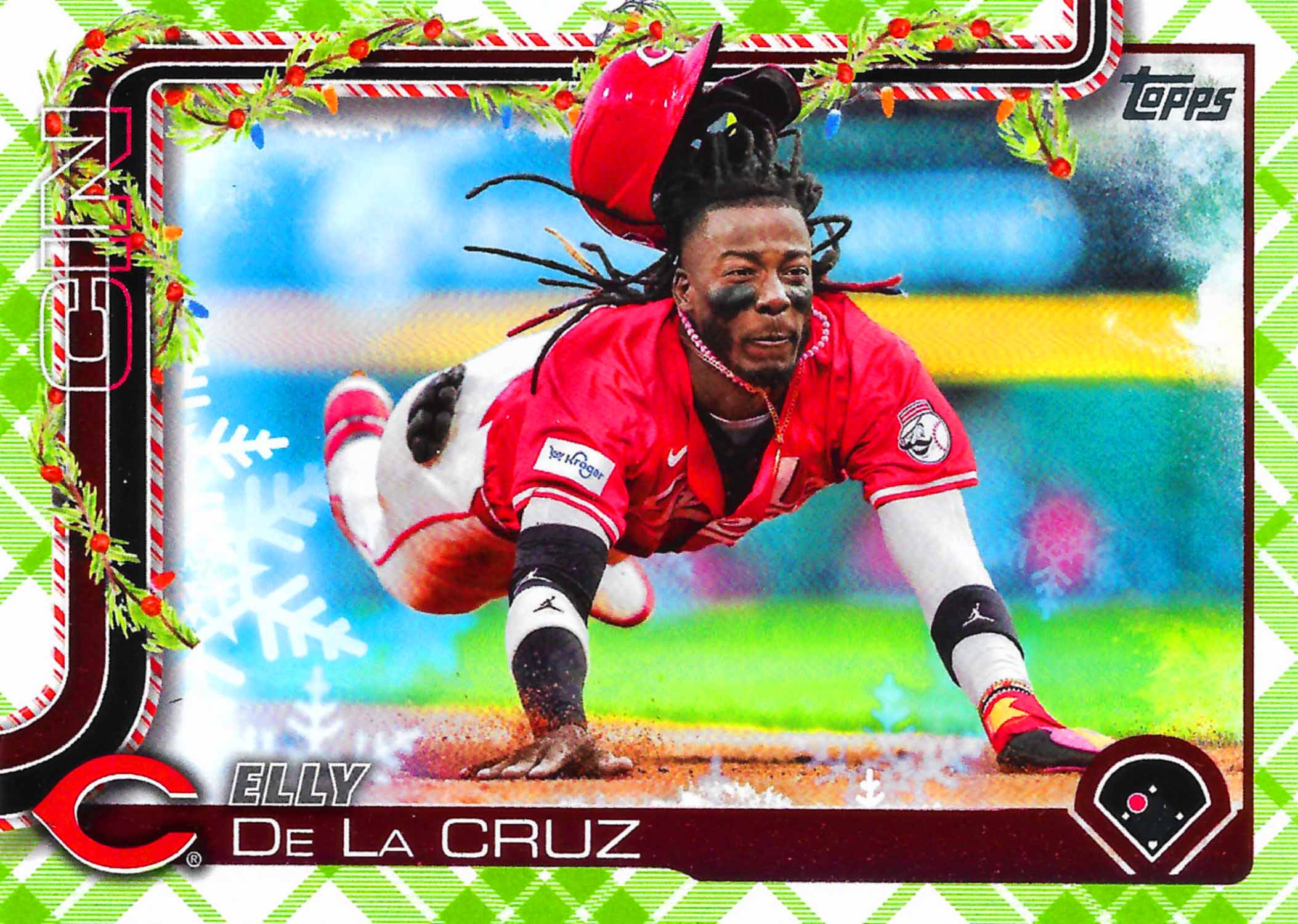 2025 Topps Holiday Green Plaid
