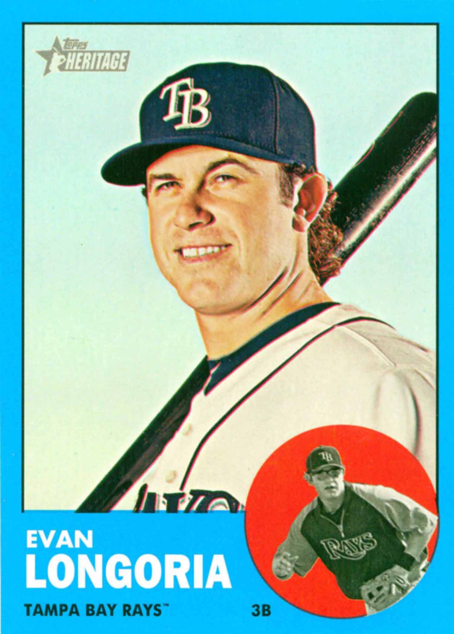 2012 Topps Heritage Walmart Blue Border
