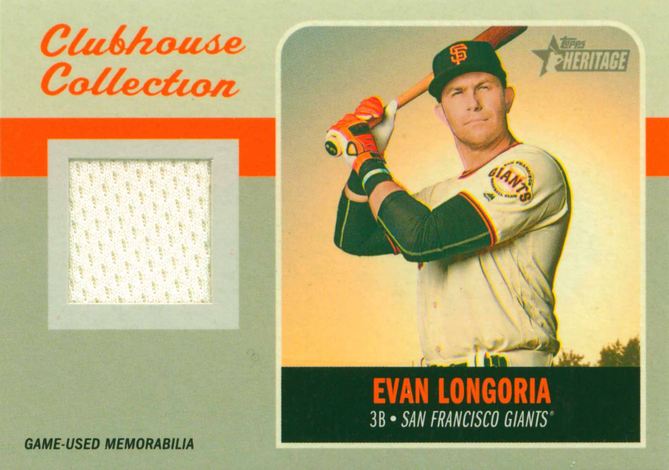2019 Topps Heritage Clubhouse Collection Relics