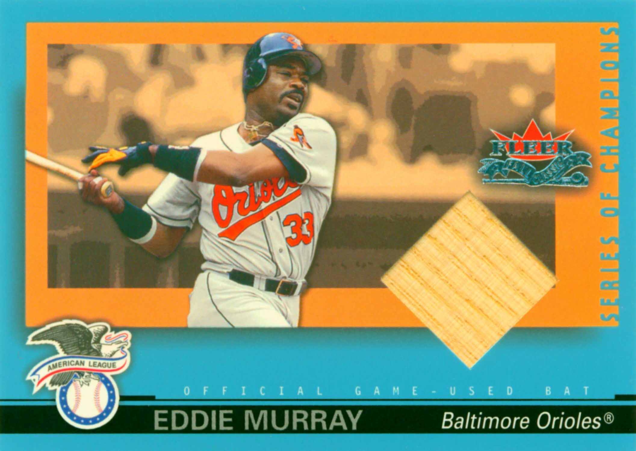2002 Fleer Fall Classics Series of Champions Game Used Bat