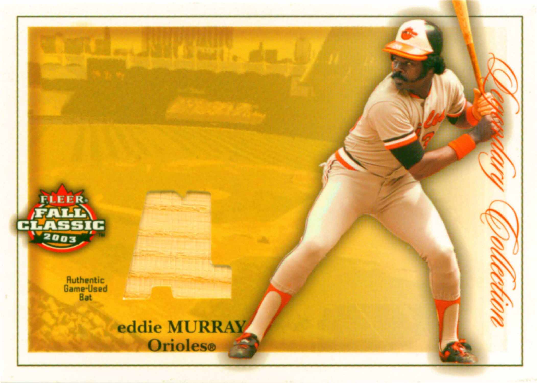 2003 Fleer Fall Classics Legendary Collection Memorabilia Bat