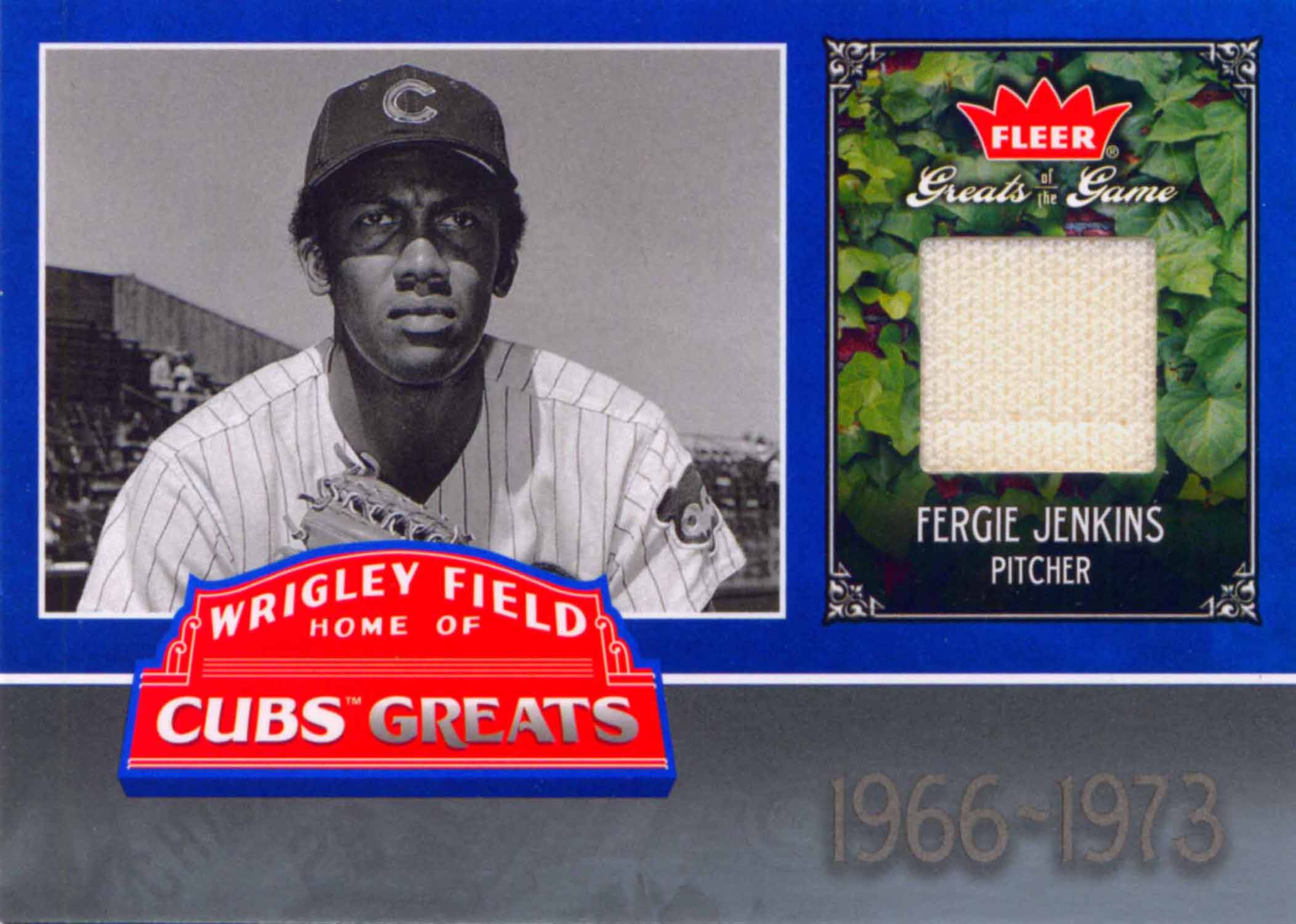2006 Greats of the Game Cubs Greats Memorabilia Jersey