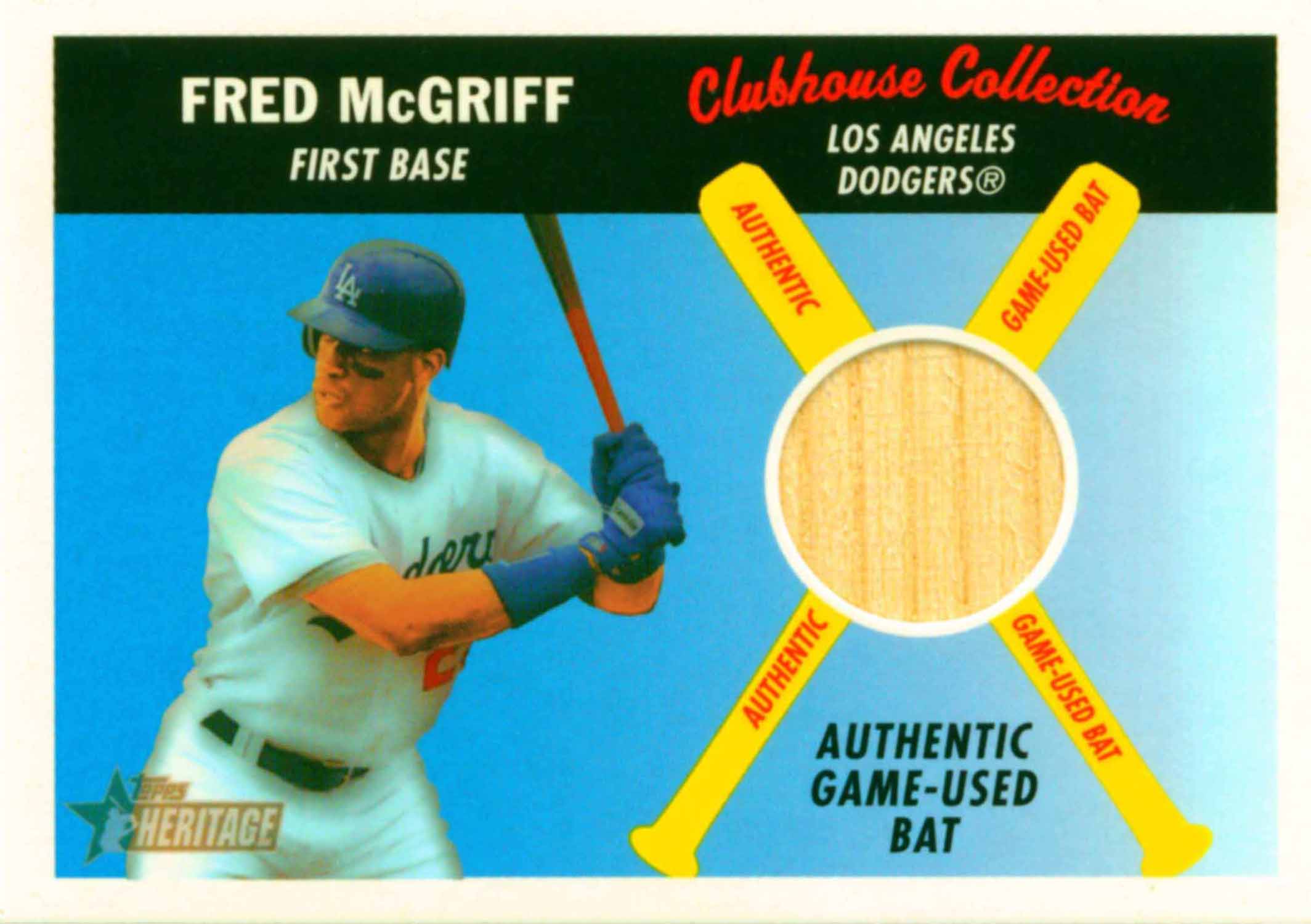 2004 Topps Heritage Clubhouse Collection Relics Bat