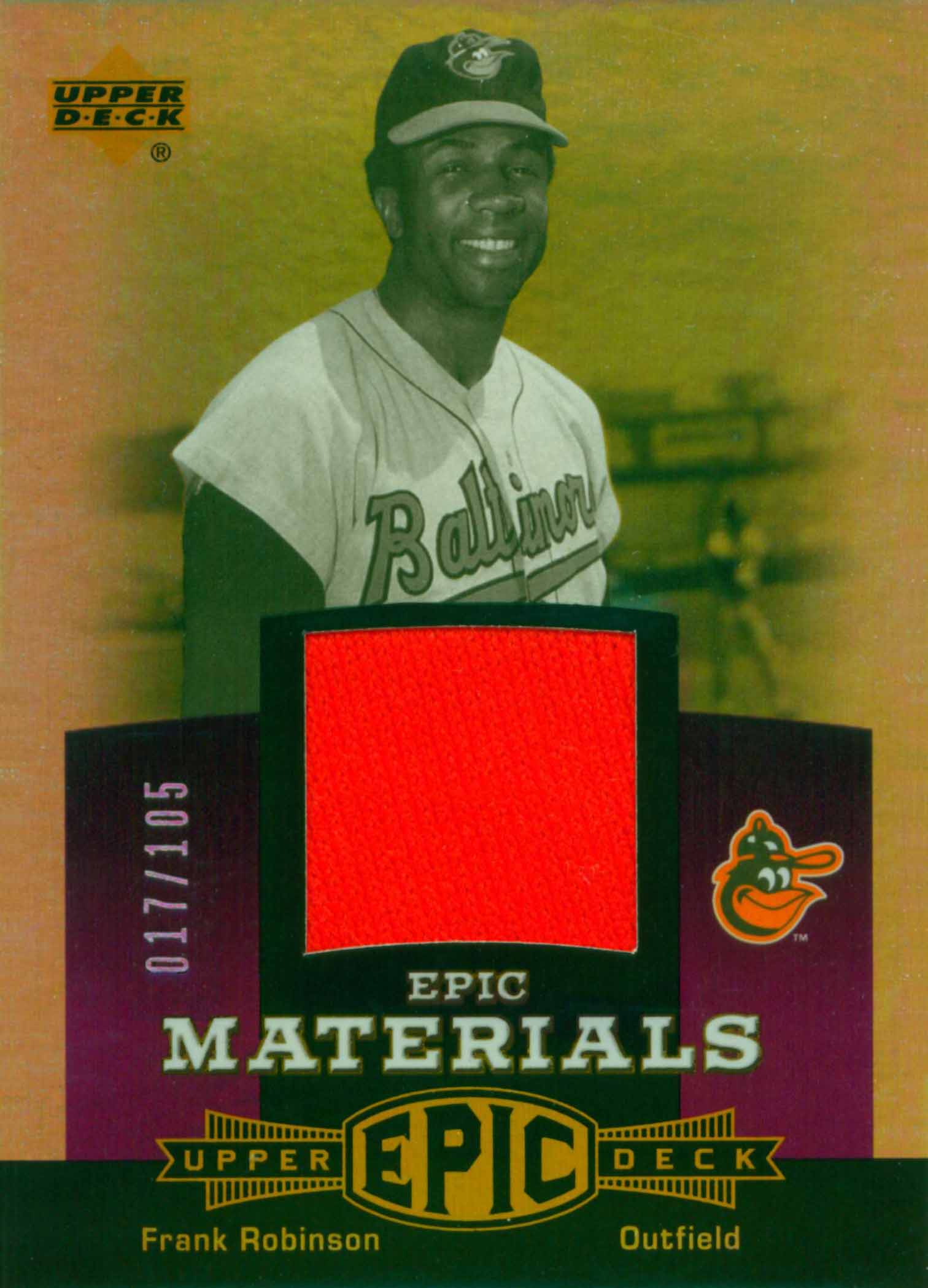 2006 Upper Deck Epic Materials Dark Purple Jersey
