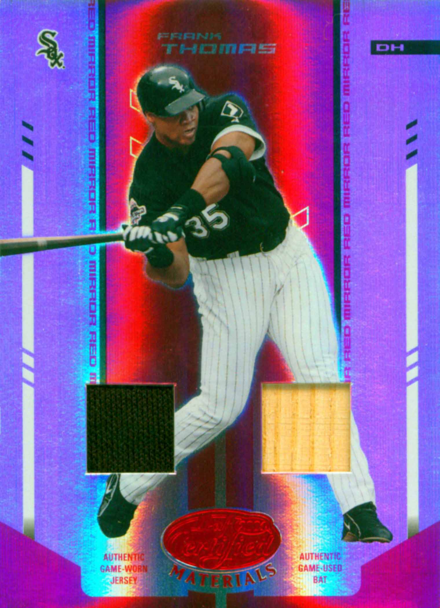 2004 Leaf Certified Materials Mirror Combo Red Bat/Jersey