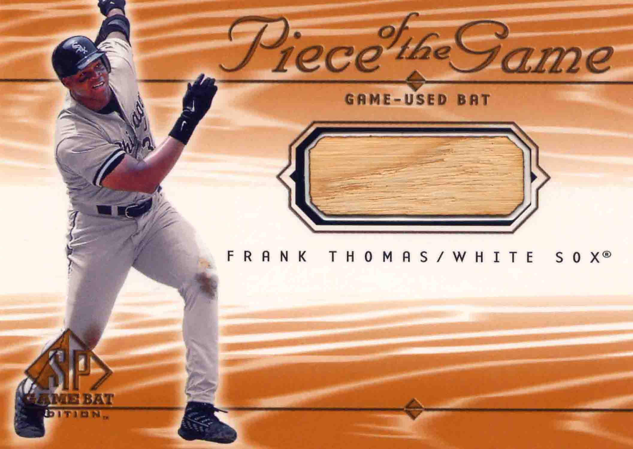 2001 SP Game Bat Edition Piece of the Game