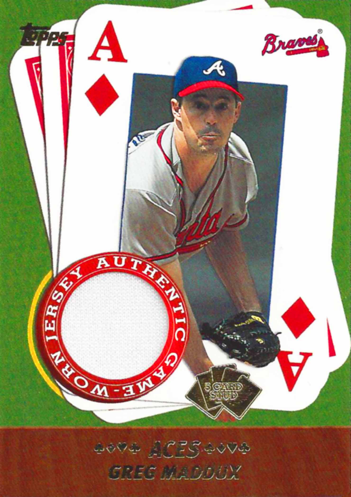 2002 Topps 5-Card Stud Aces Relics Jersey