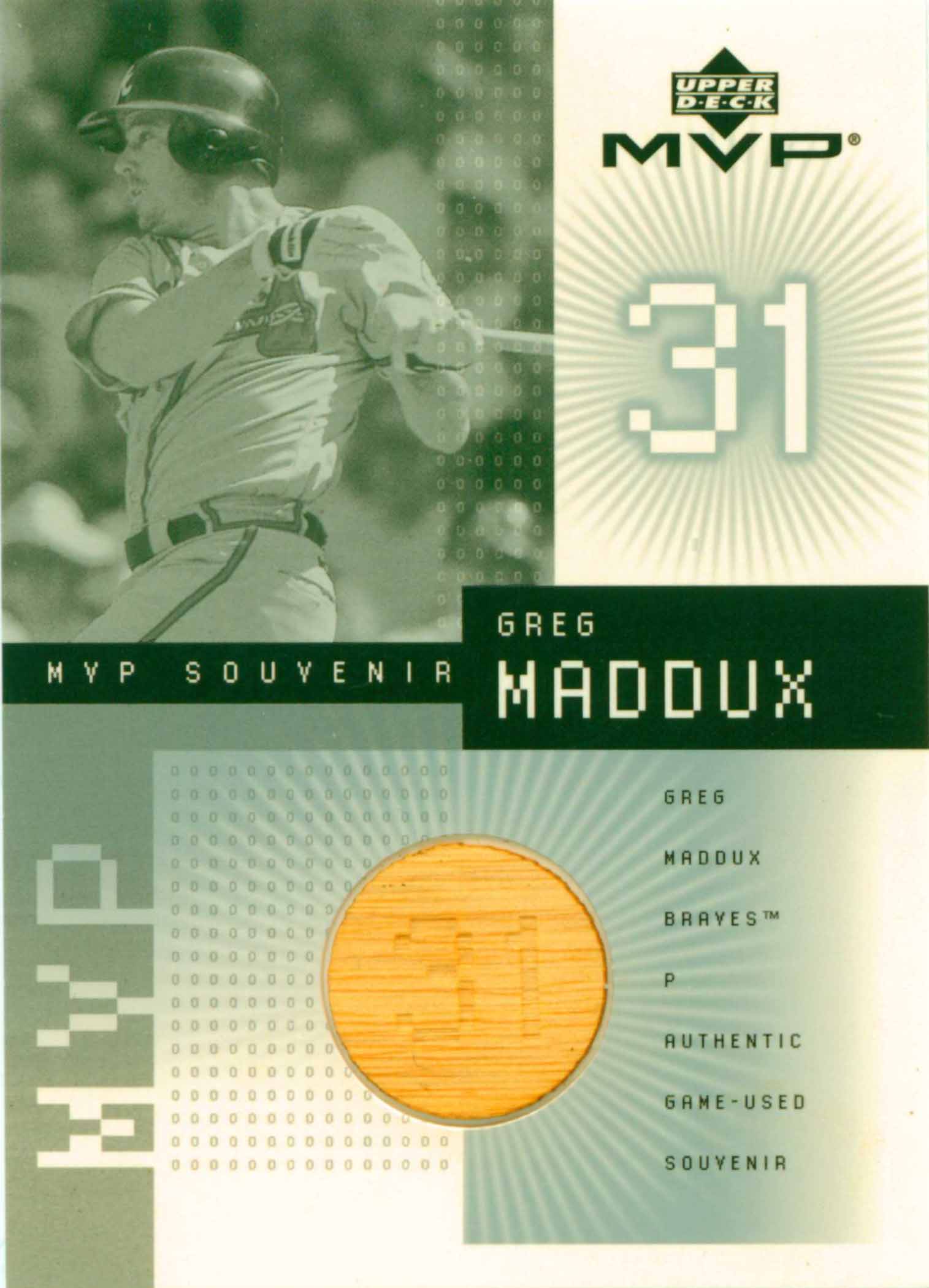 2002 Upper Deck MVP Game Souvenirs Bat