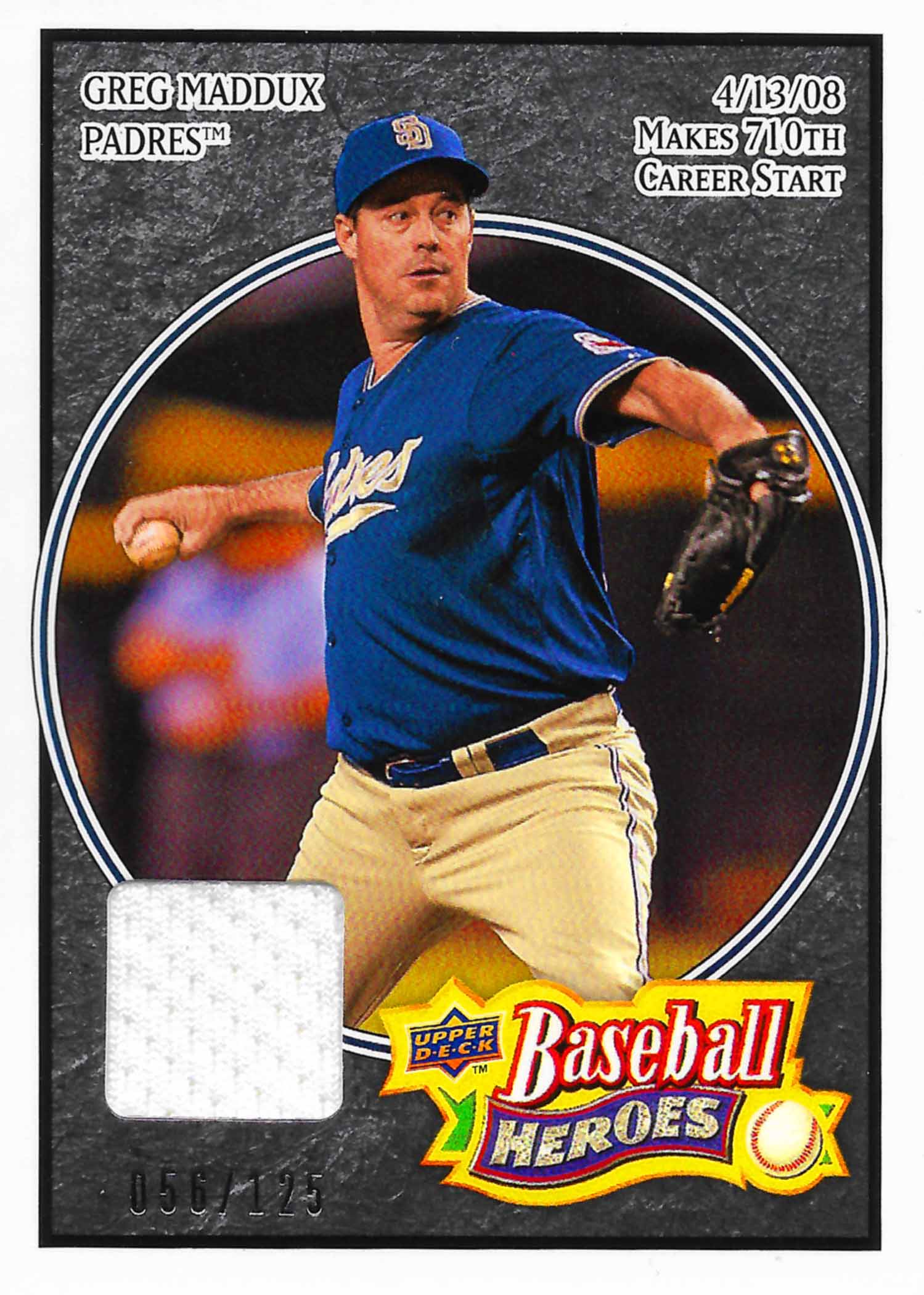 2008 Upper Deck Heroes Jersey Black