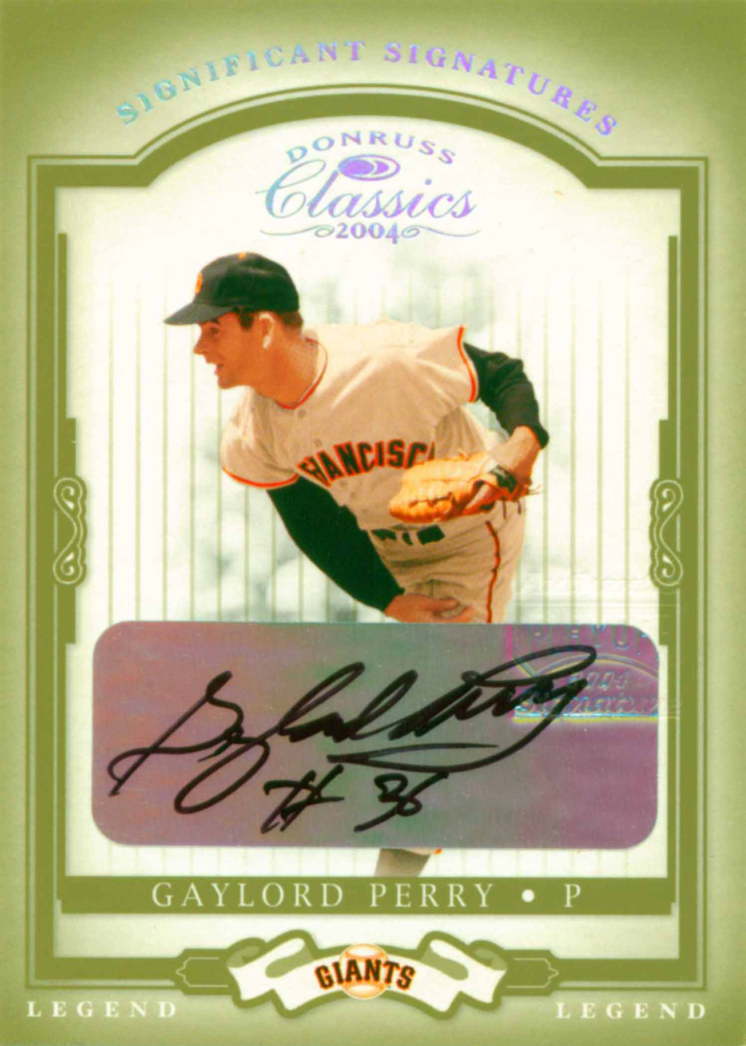 2004 Donruss Classics Significant Signatures Green Legend
