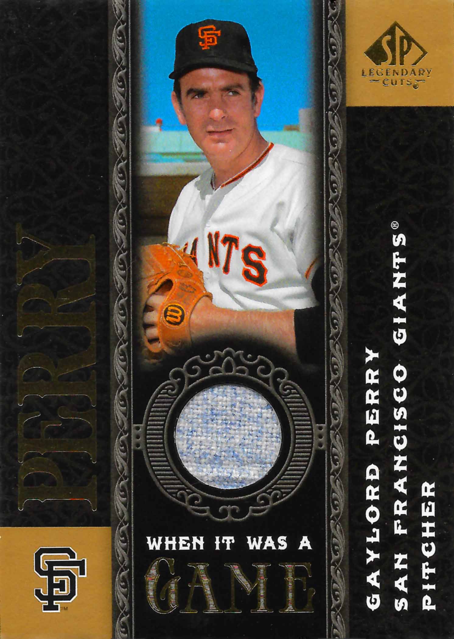 2007 SP Legendary Cuts When it Was a Game Memorabilia