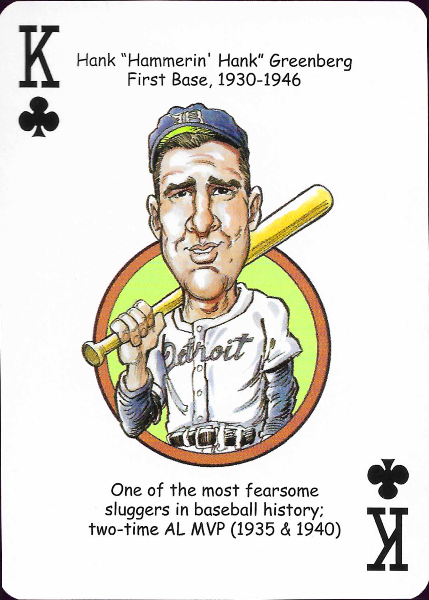 2006 Hero Decks Playing Cards Detroit Baseball Heroes