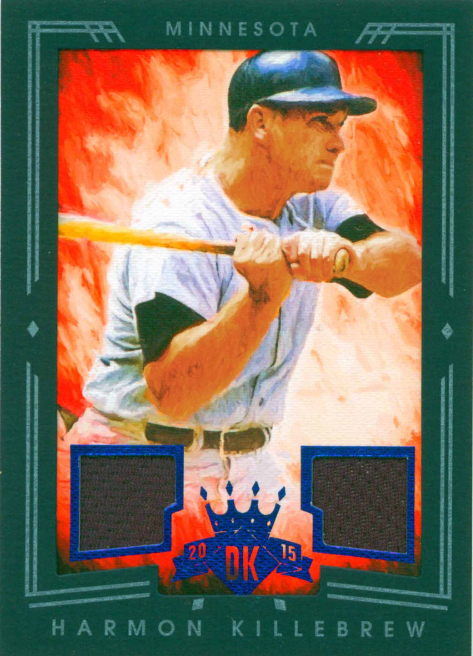 2015 Diamond Kings DK Materials Framed Blue