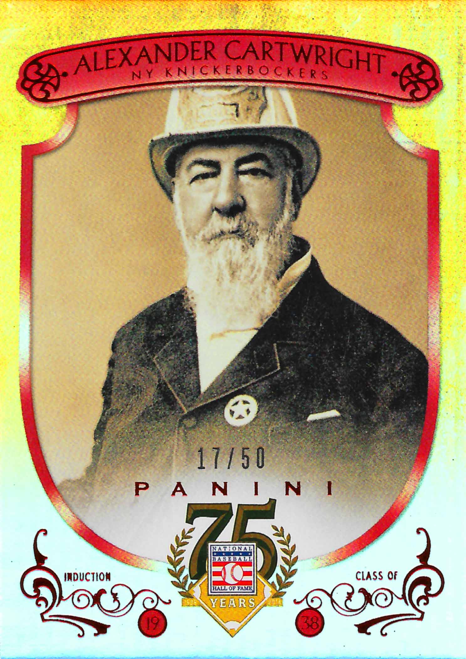 2014 Panini Hall of Fame Red Frame Red