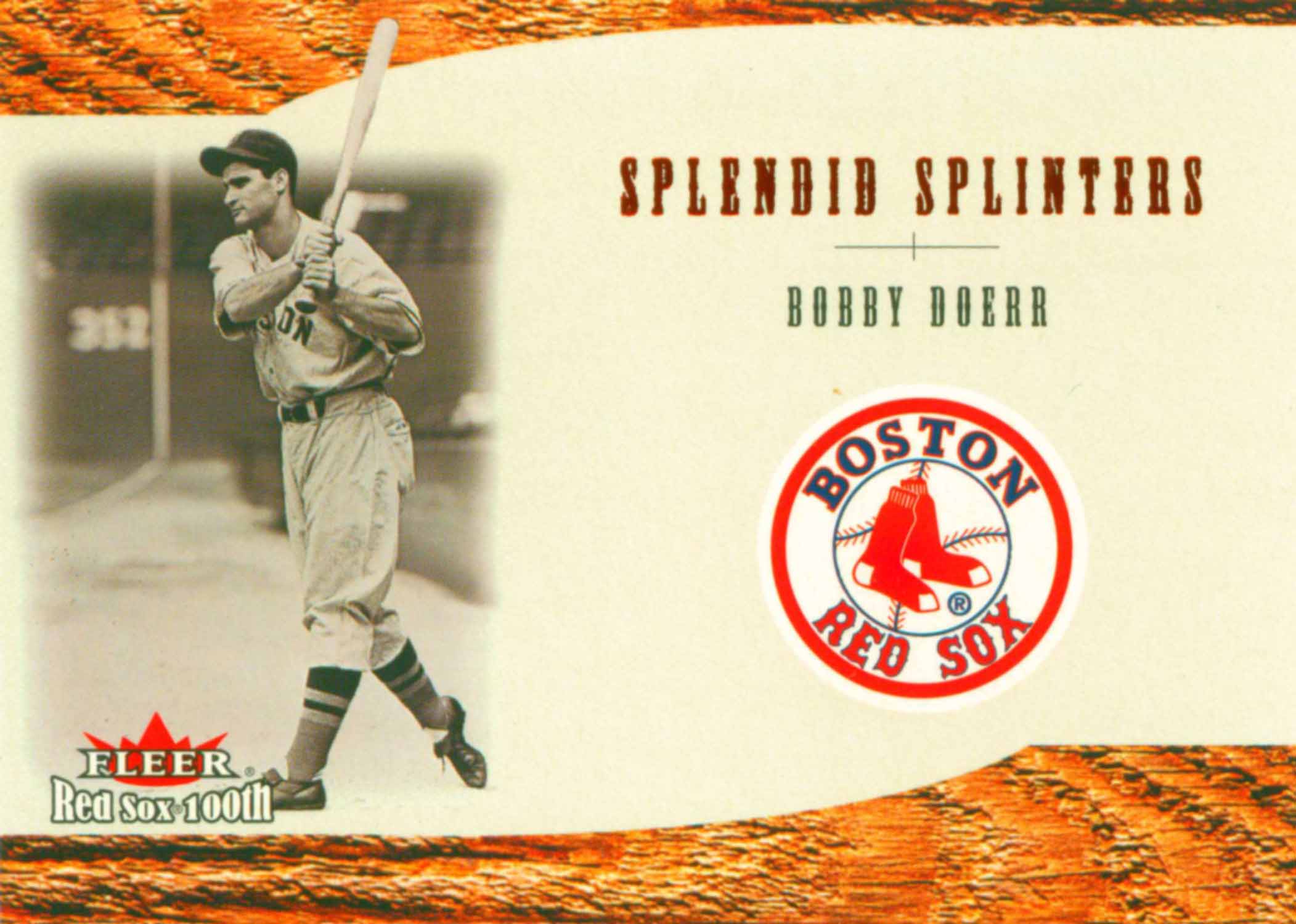 2001 Fleer Red Sox 100th Splendid Splinters