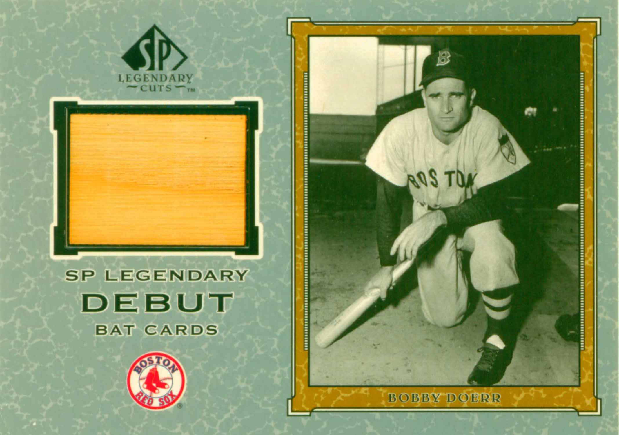 2001 SP Legendary Cuts Debut Game Bat