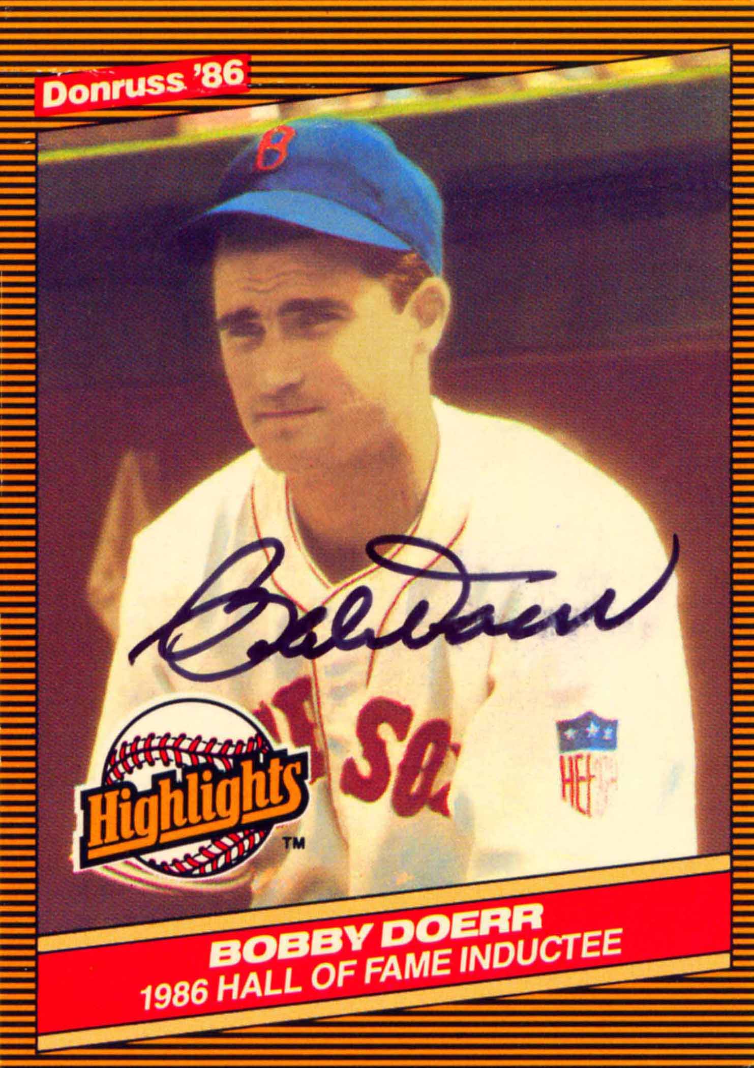 1986 Donruss Highlights Autographed