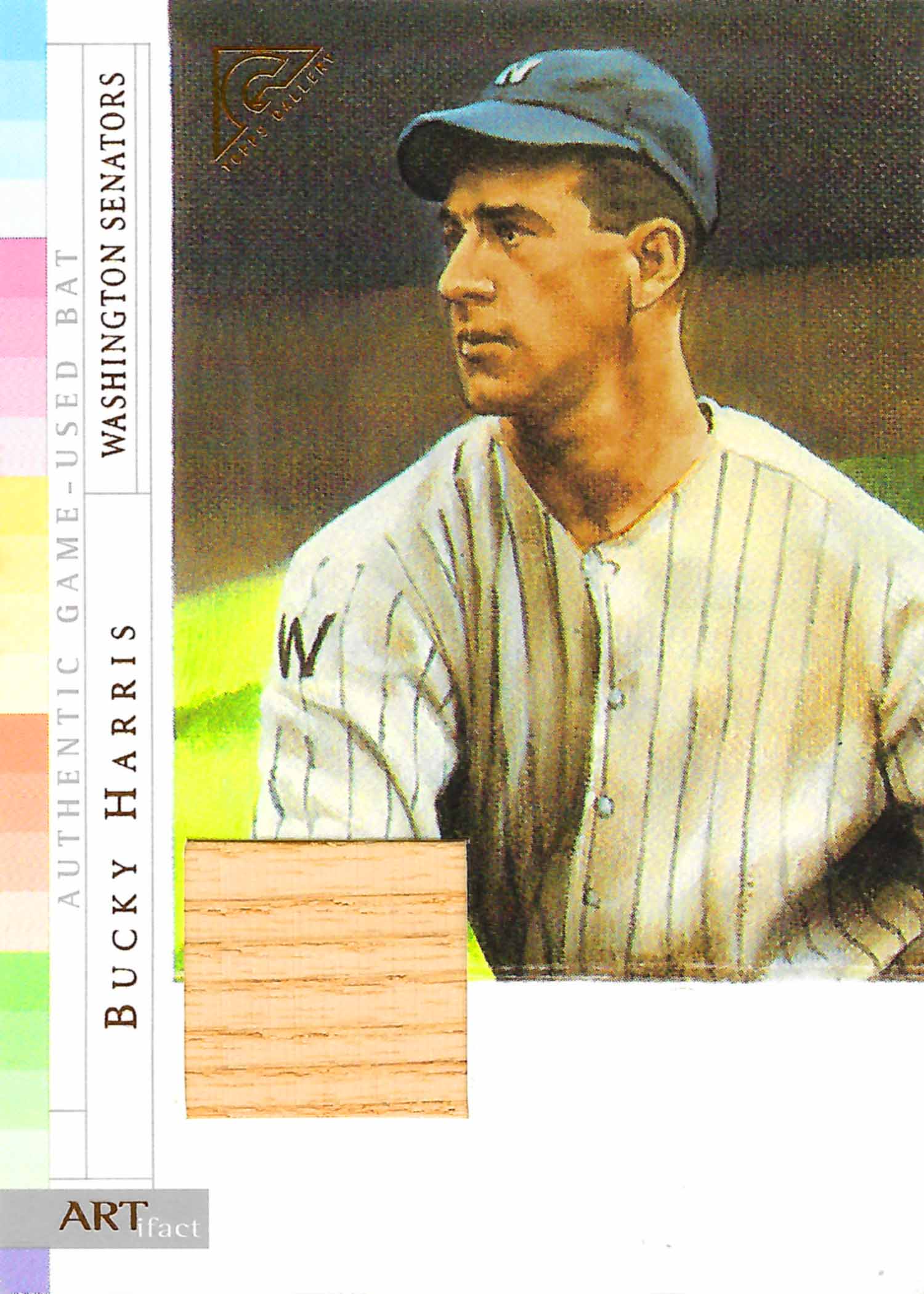 2003 Topps Gallery Hall of Fame ARTifact Relics Bat