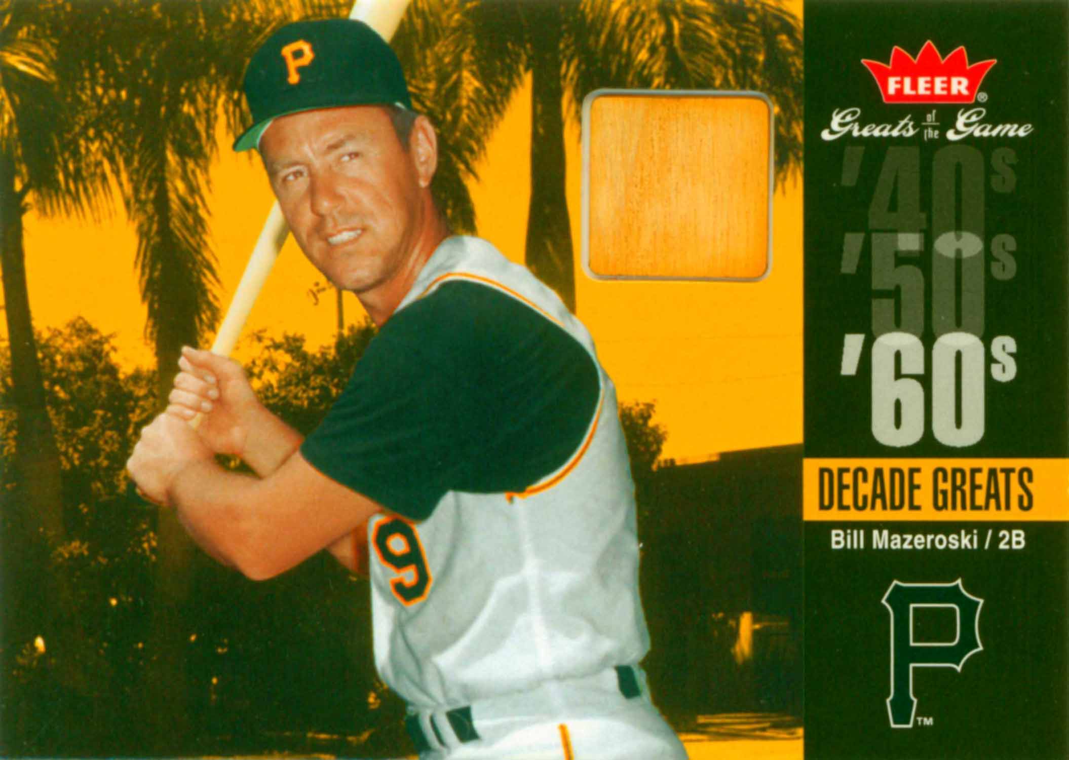 2006 Greats of the Game Decade Greats Memorabilia Bat