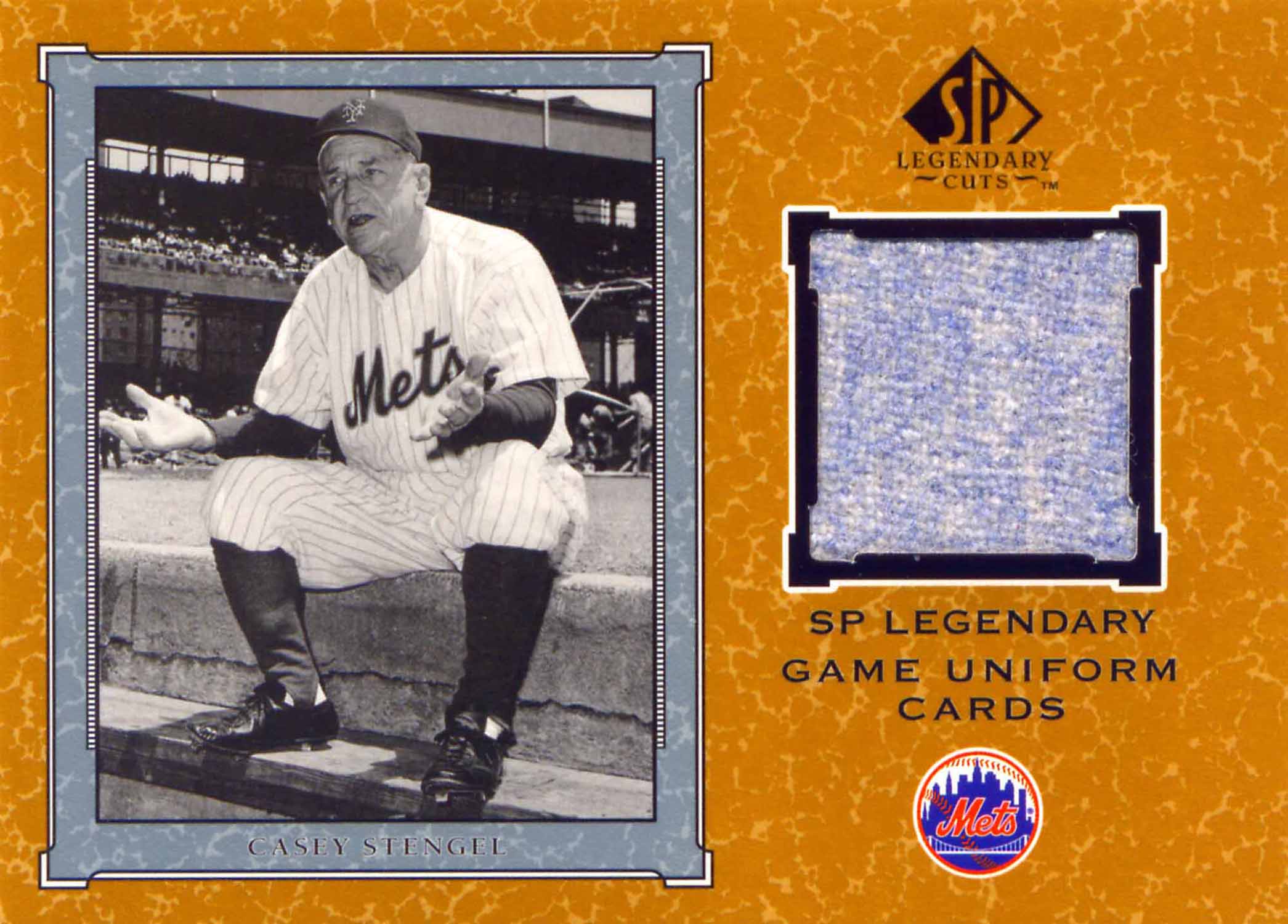 2001 SP Legendary Cuts Game Jersey Uniform