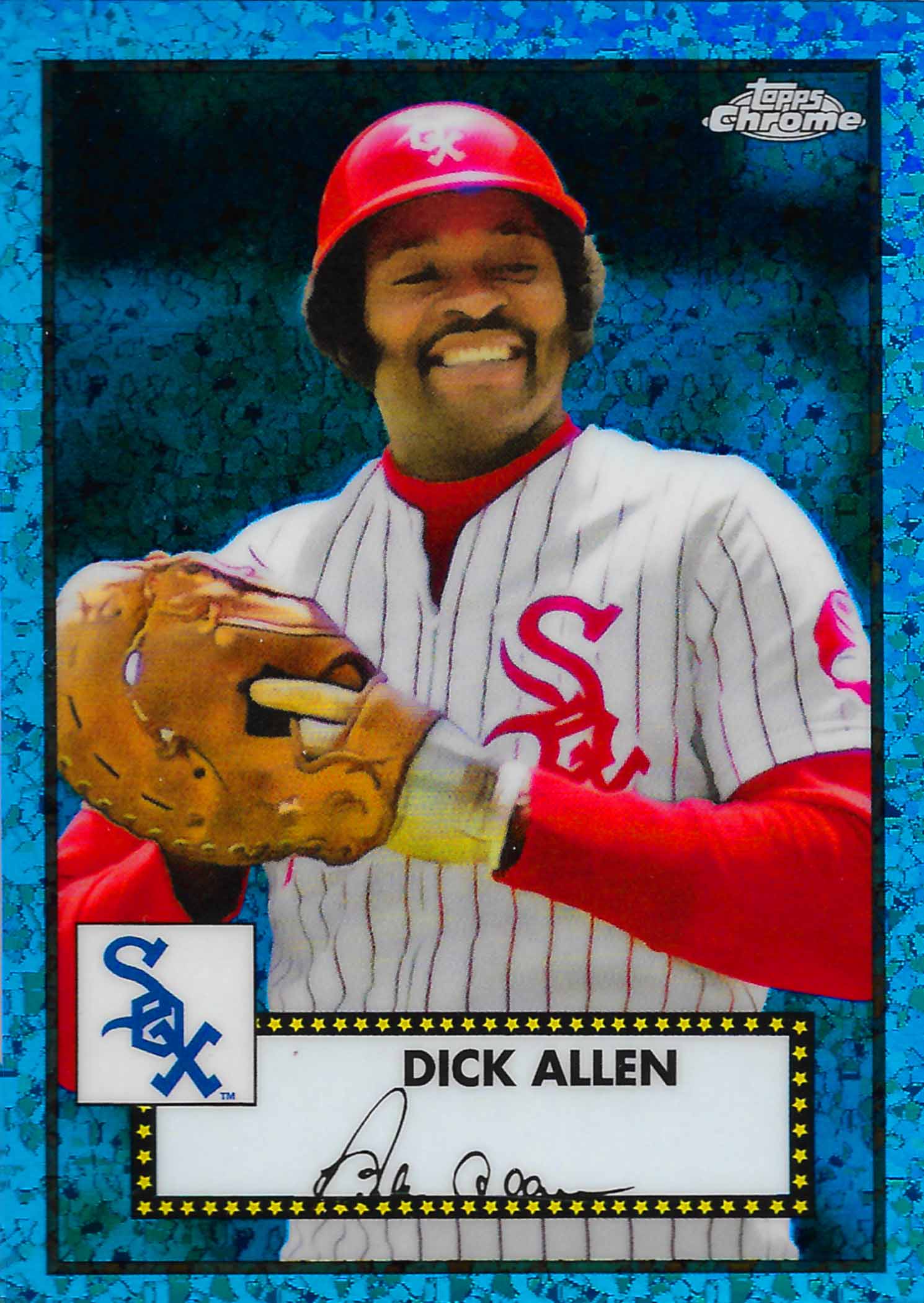 2021 Topps Chrome Platinum Anniversary Blue Mini Diamond Refractors