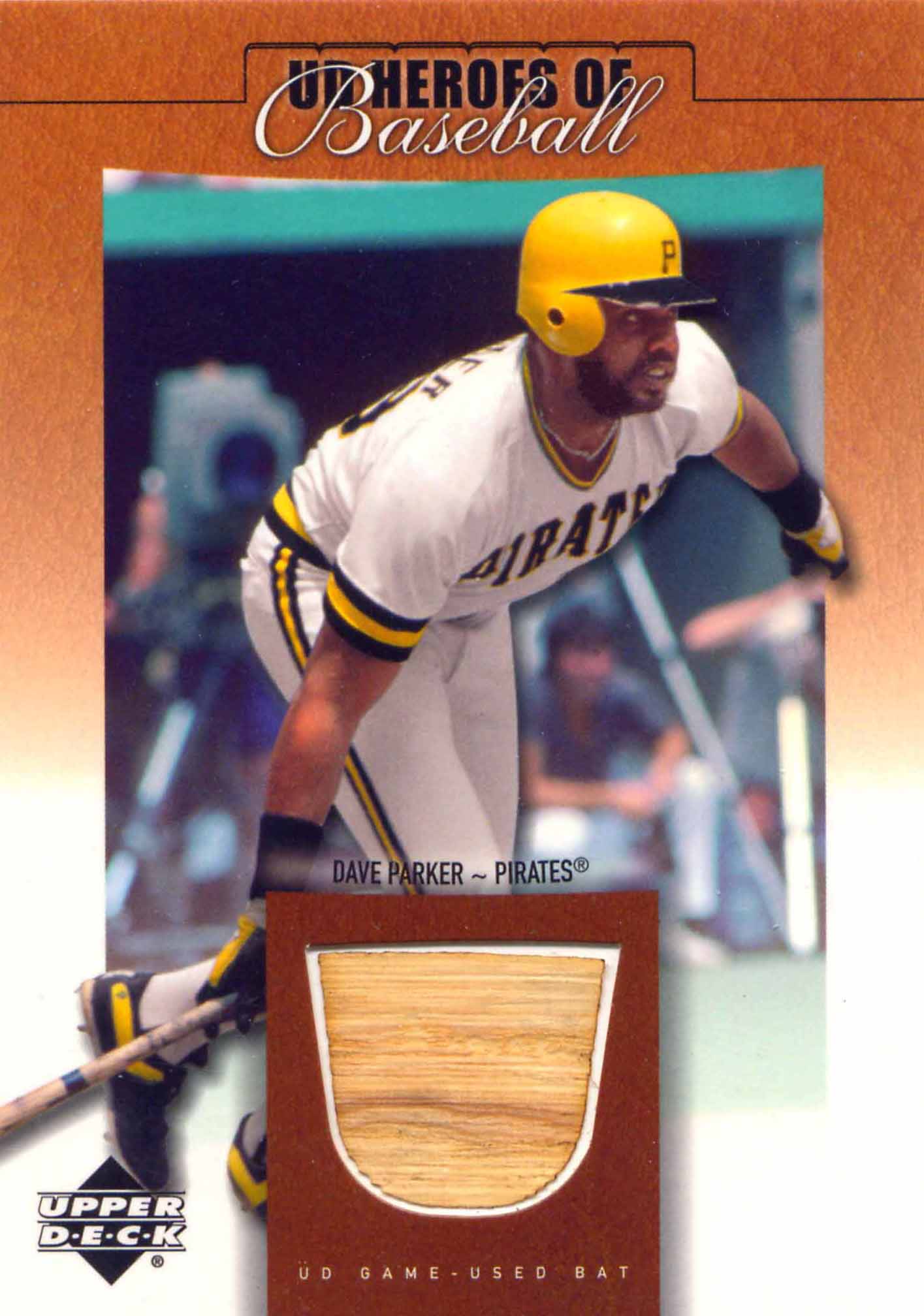 2001 Upper Deck Prospect Premieres Heroes of Baseball Game Bat
