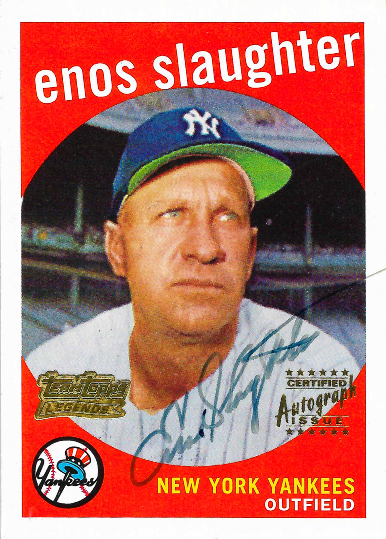 2001 Topps Team Topps Legends Autographs
