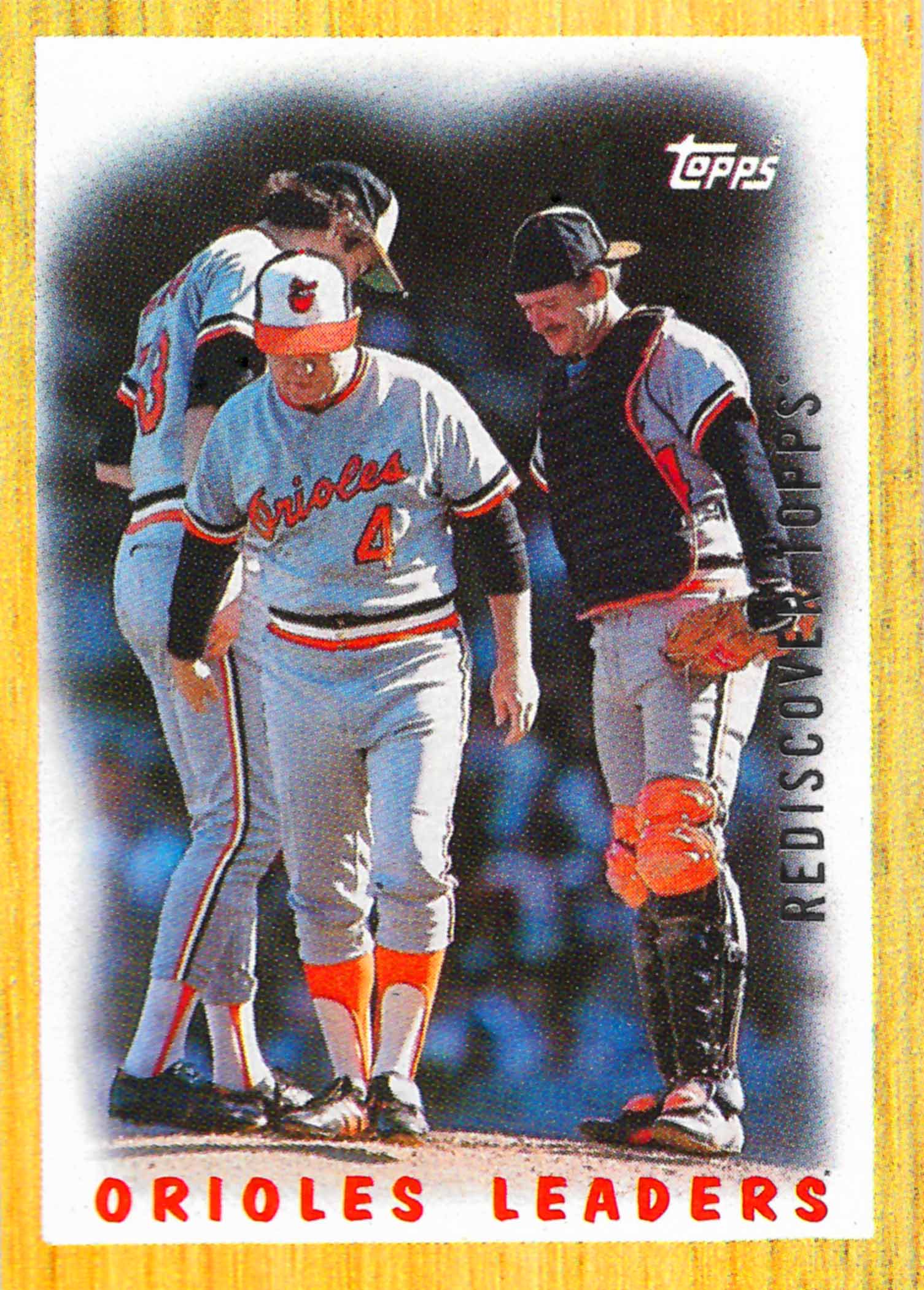 2017 Topps Rediscover Topps Silver 1987 Topps Orioles Leaders