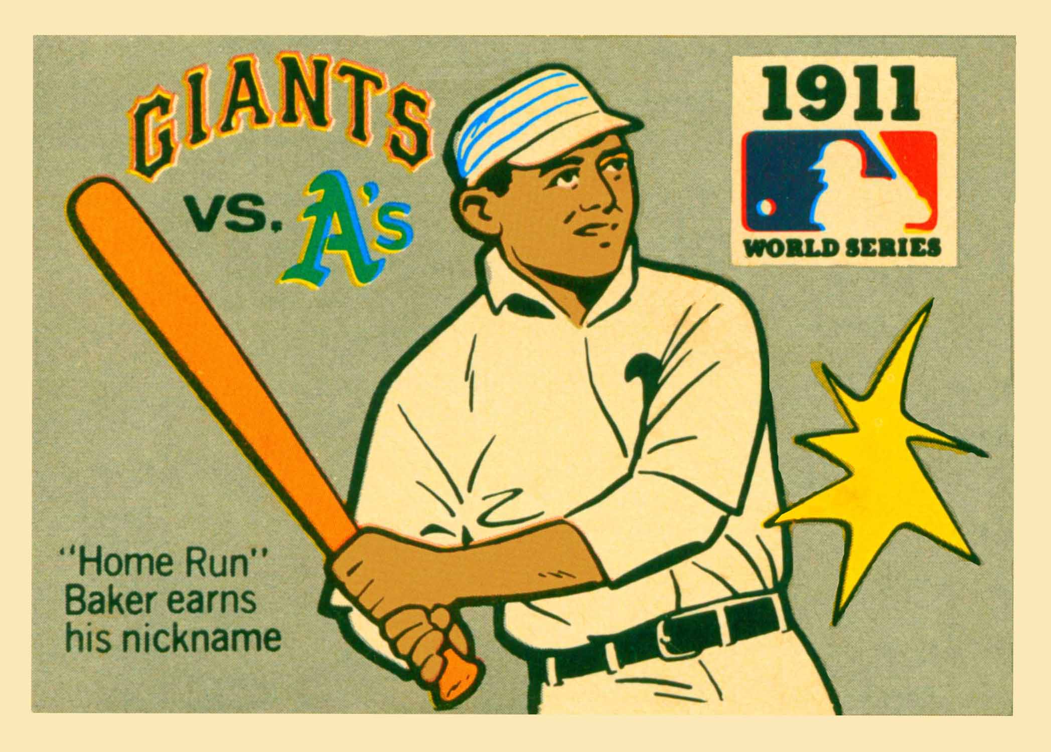 1971 Fleer Laughlin World Series Black Backs