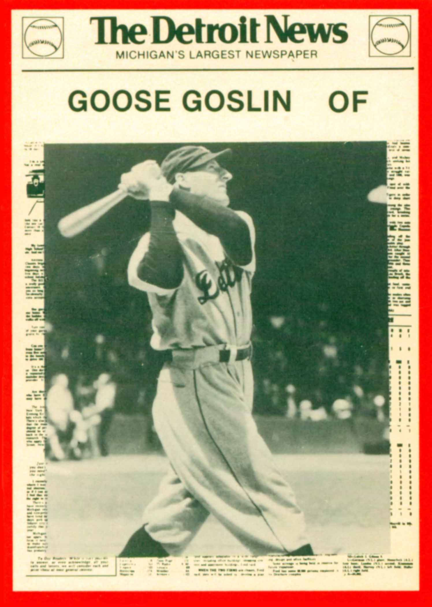 1981 Tigers Detroit News